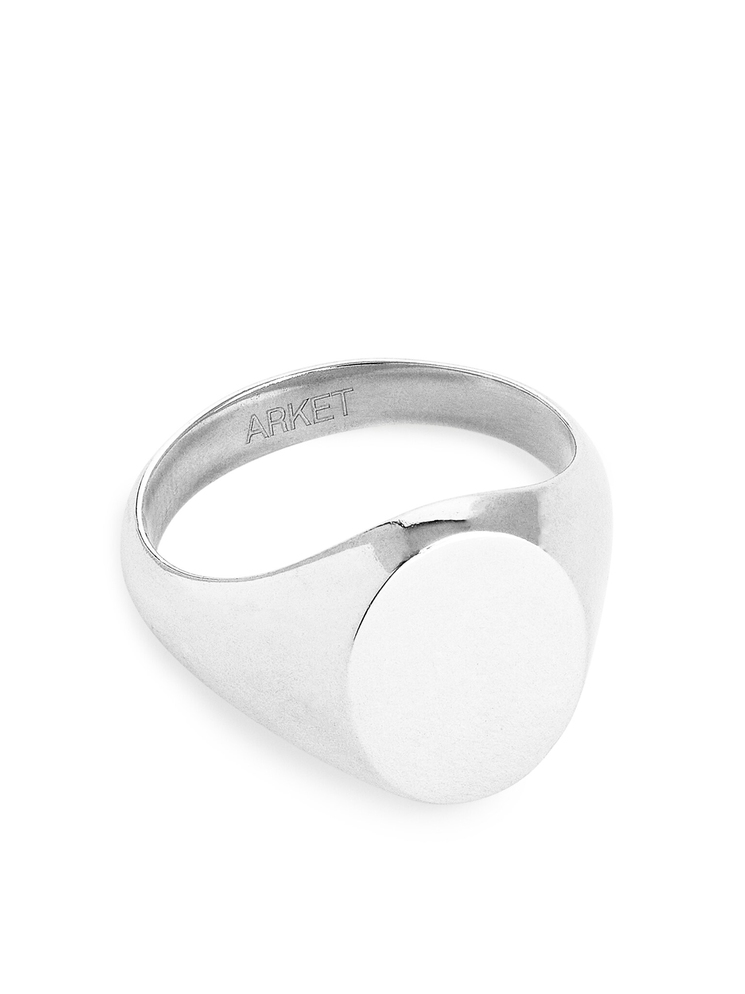 Sterling Silver Signet Ring - Silver