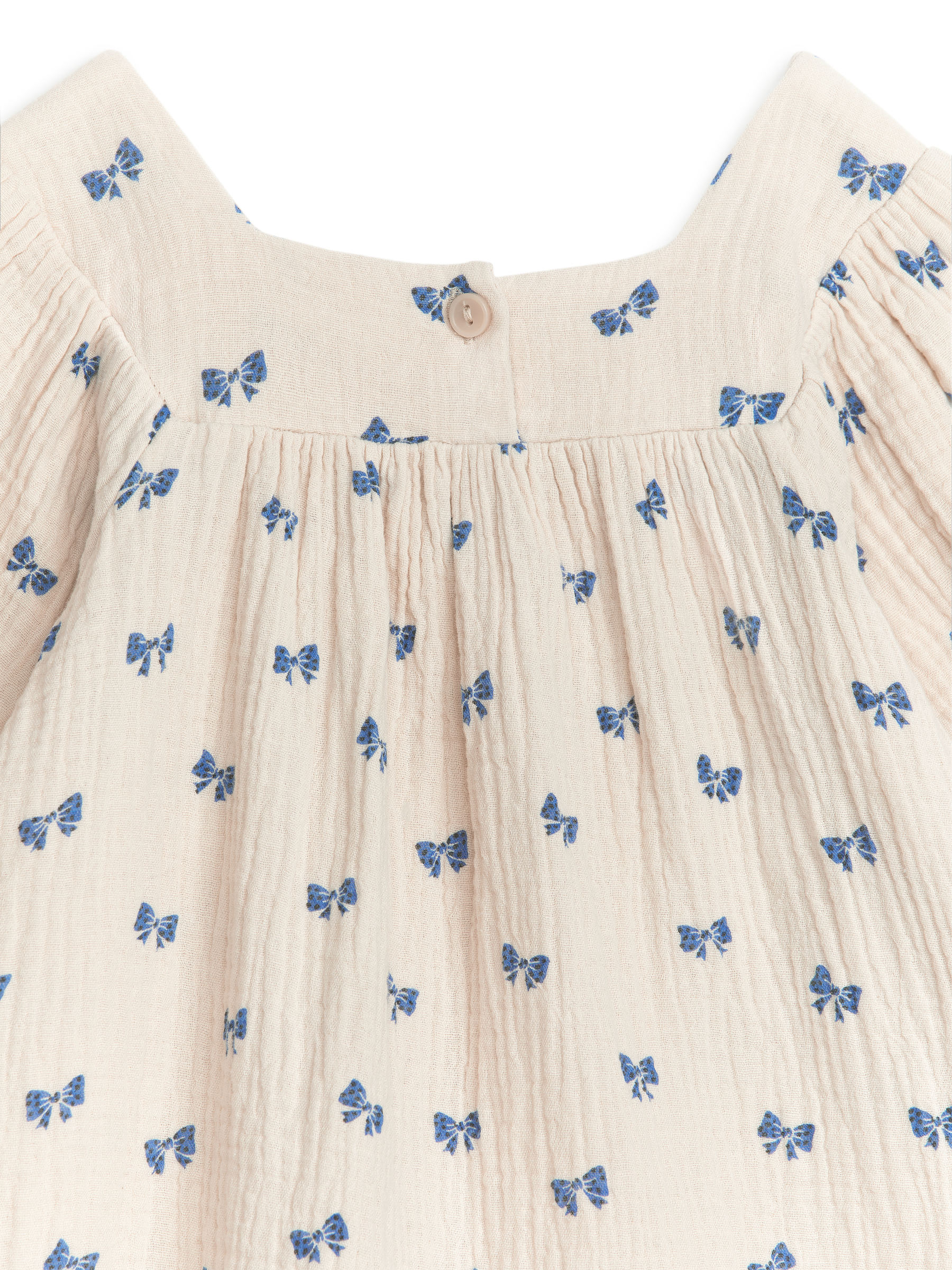 Kleid aus gerafftem Nesseltuch - Beige - Relaxed Fit - Kinder - StillMedia/DescriptiveDetail - 1