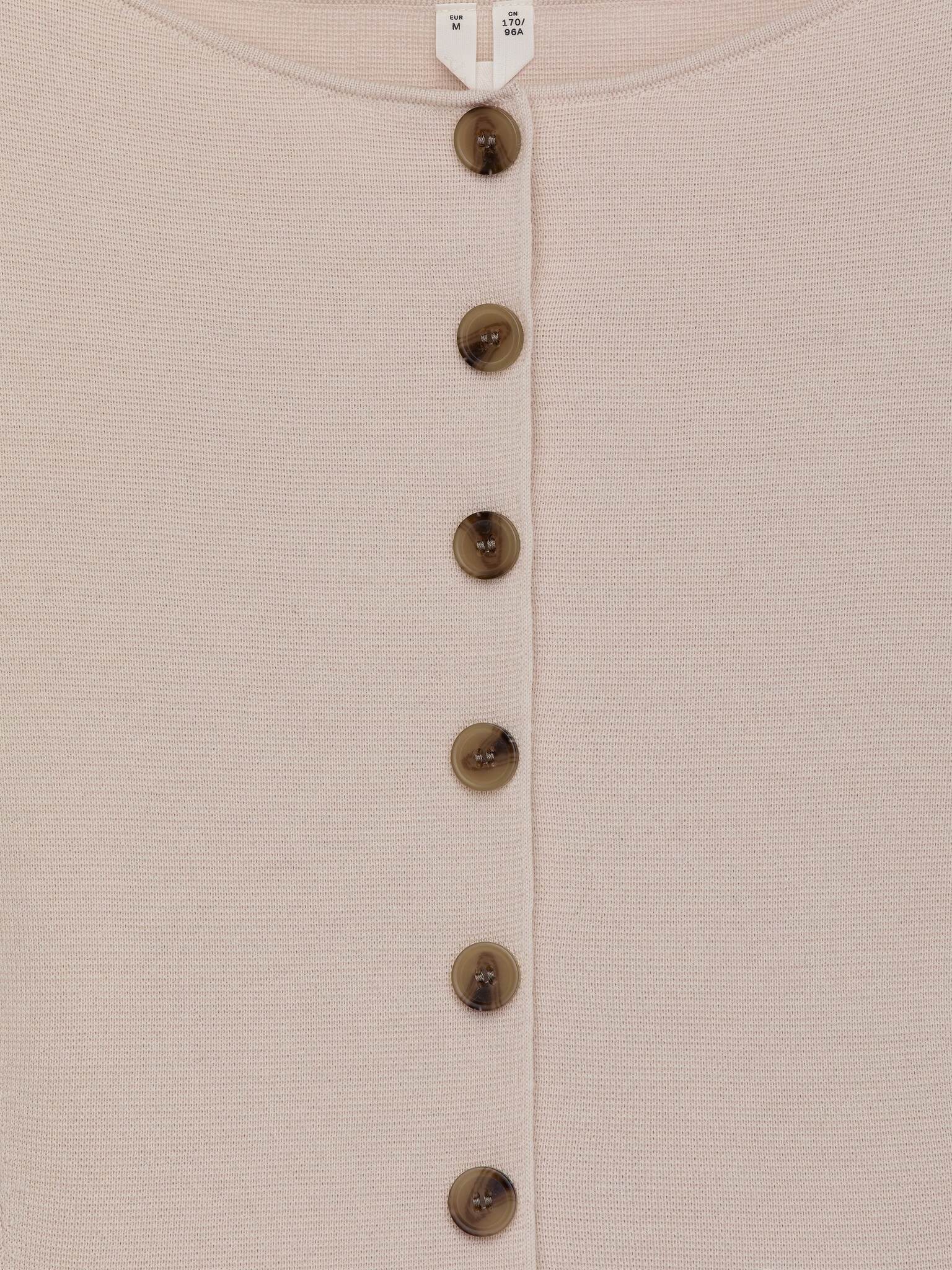 Kardigan z wełny merynosów - Beżowy/Czarny/Czerwony - 2