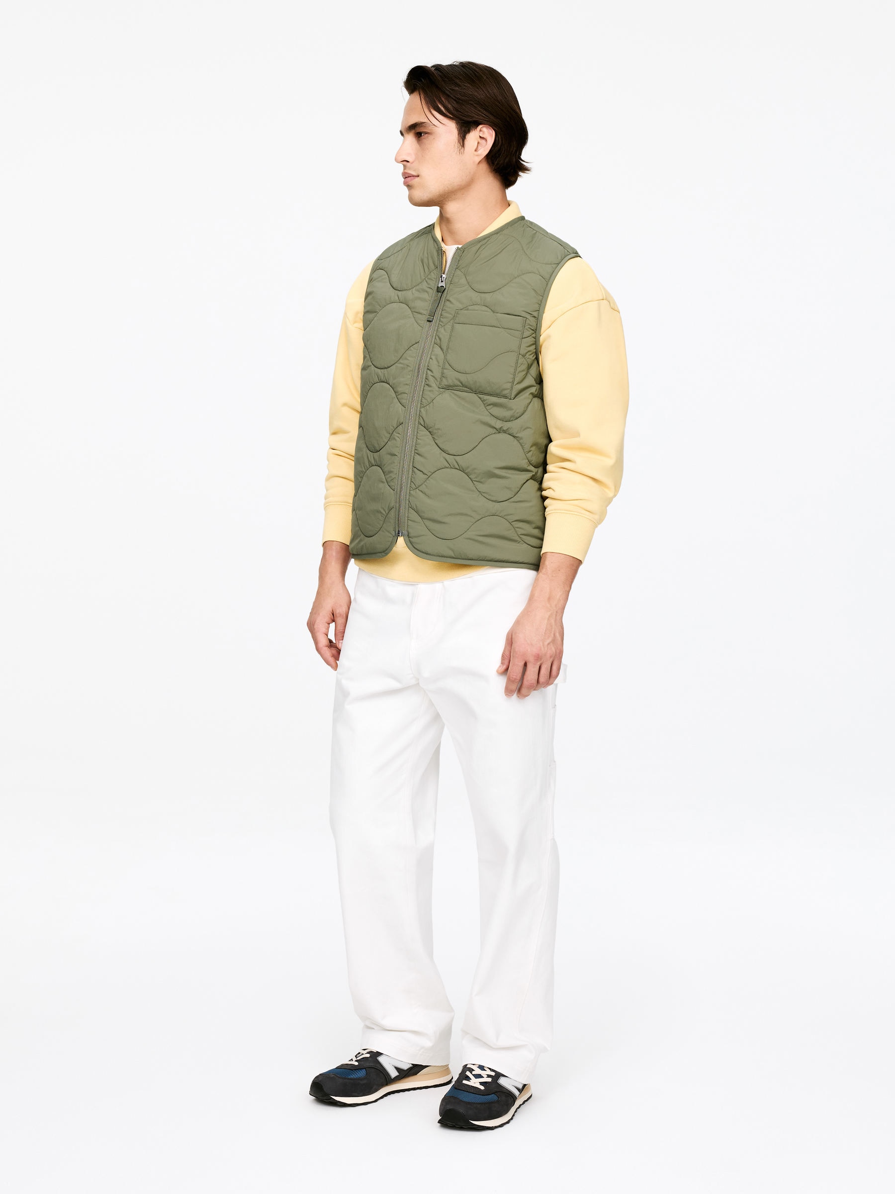 Gesteppte 2-in-1-Liner-Weste - Grün - Regular Fit - Herren - StillMedia/Lookbook - 5