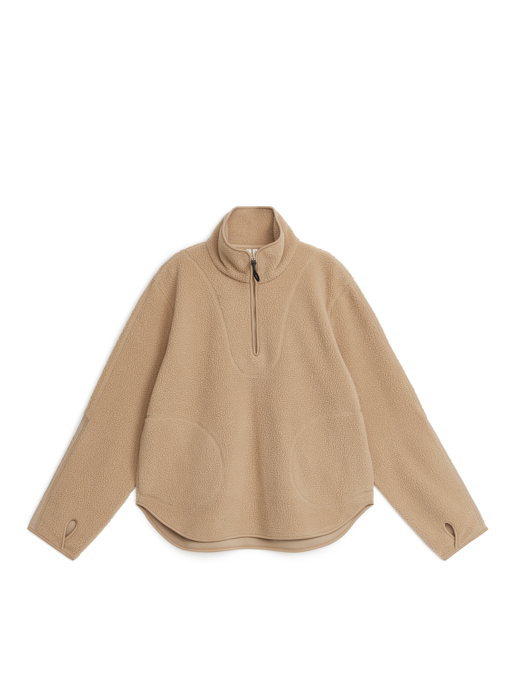 Fleece Jacket - Beige - Loose fit - Women - StillMedia/DescriptiveStillLife - 1