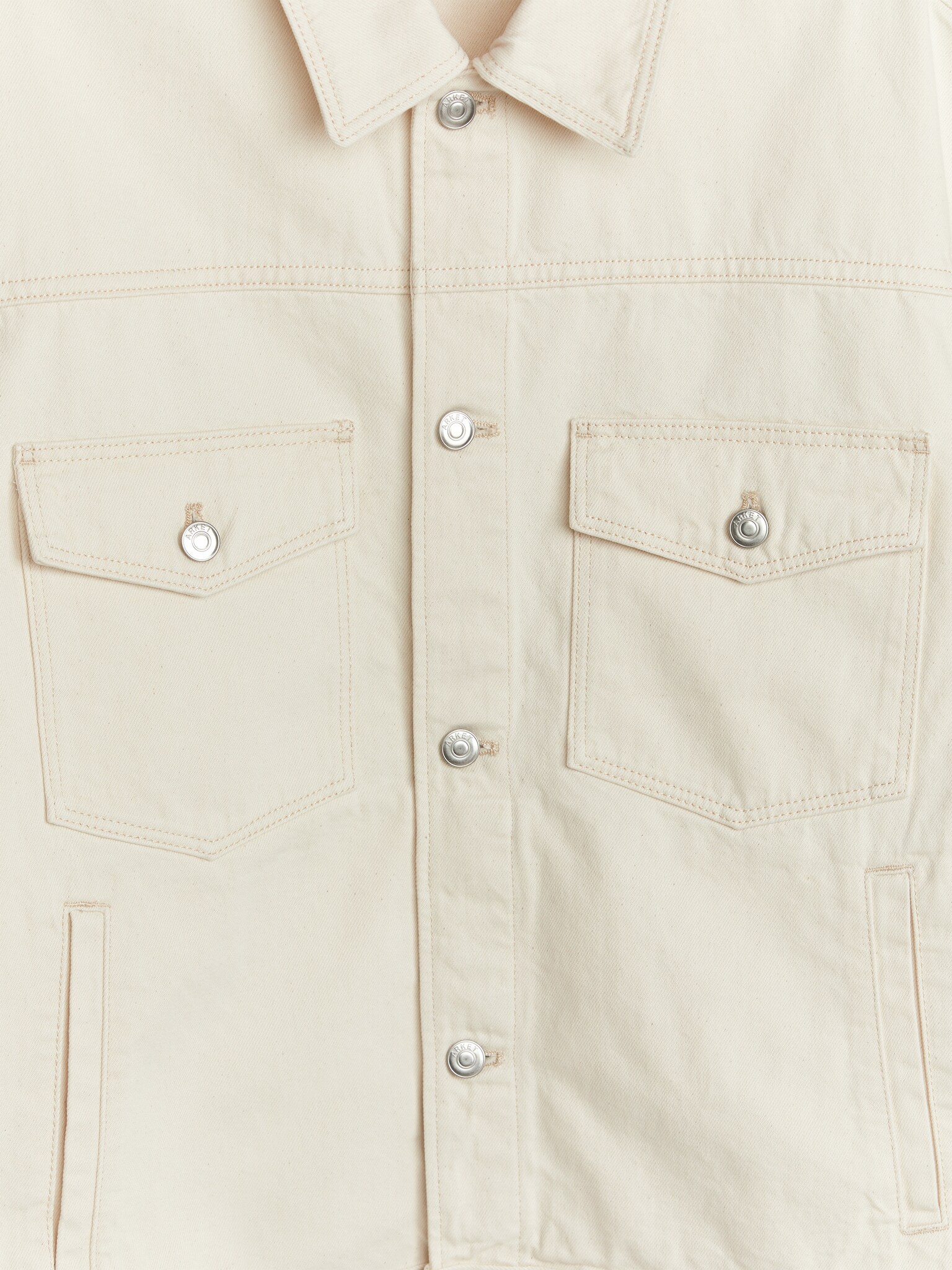 Ofärgad denimjacka - Oblekt - 2