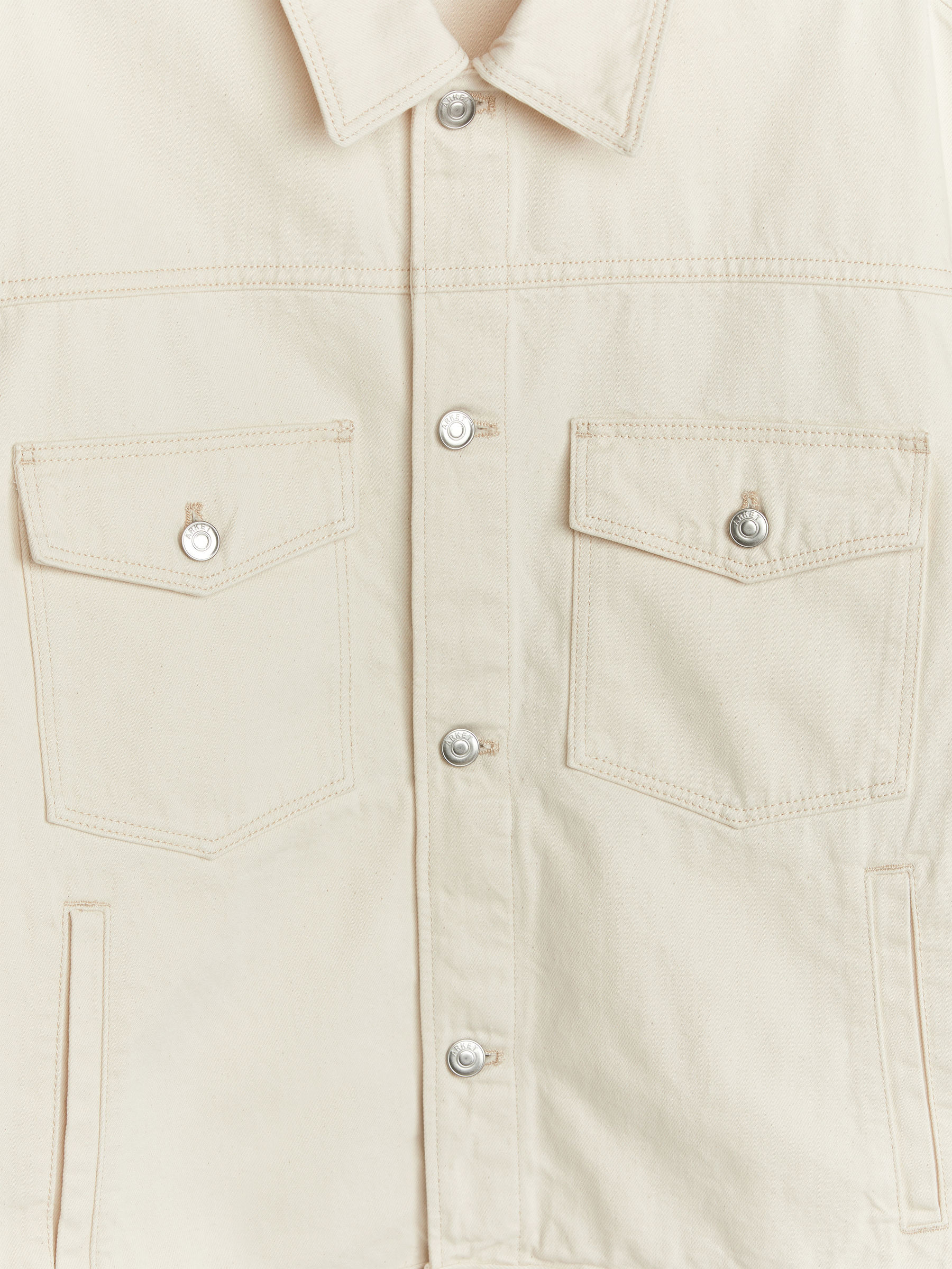 Undyed Denim Jacket - Ecru - Relaxed fit - Men - StillMedia/DescriptiveDetail - 2