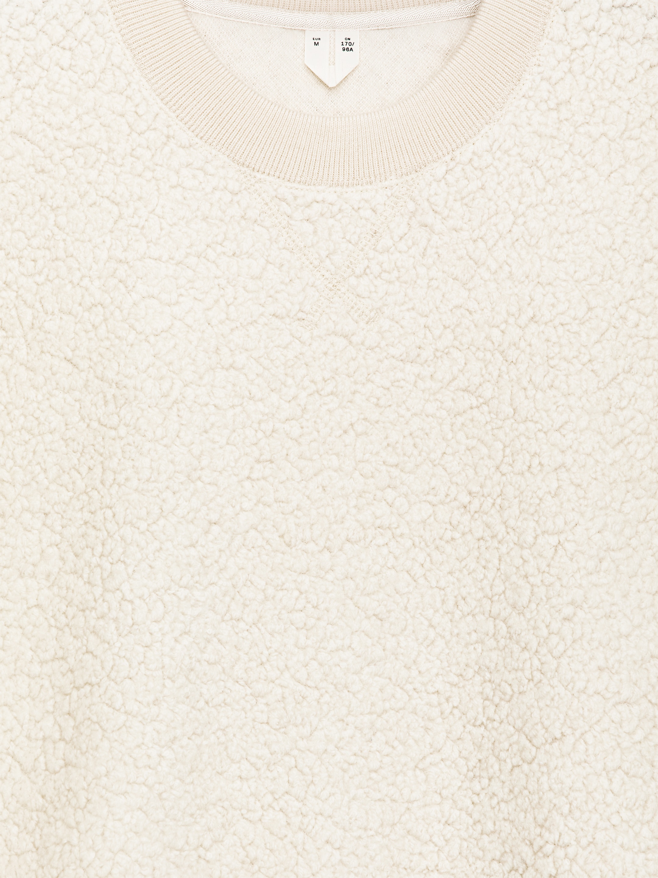 Sweat en mélange de molleton et de laine - Blanc cassé - Regular fit - Femme - StillMedia/DescriptiveDetail - 1