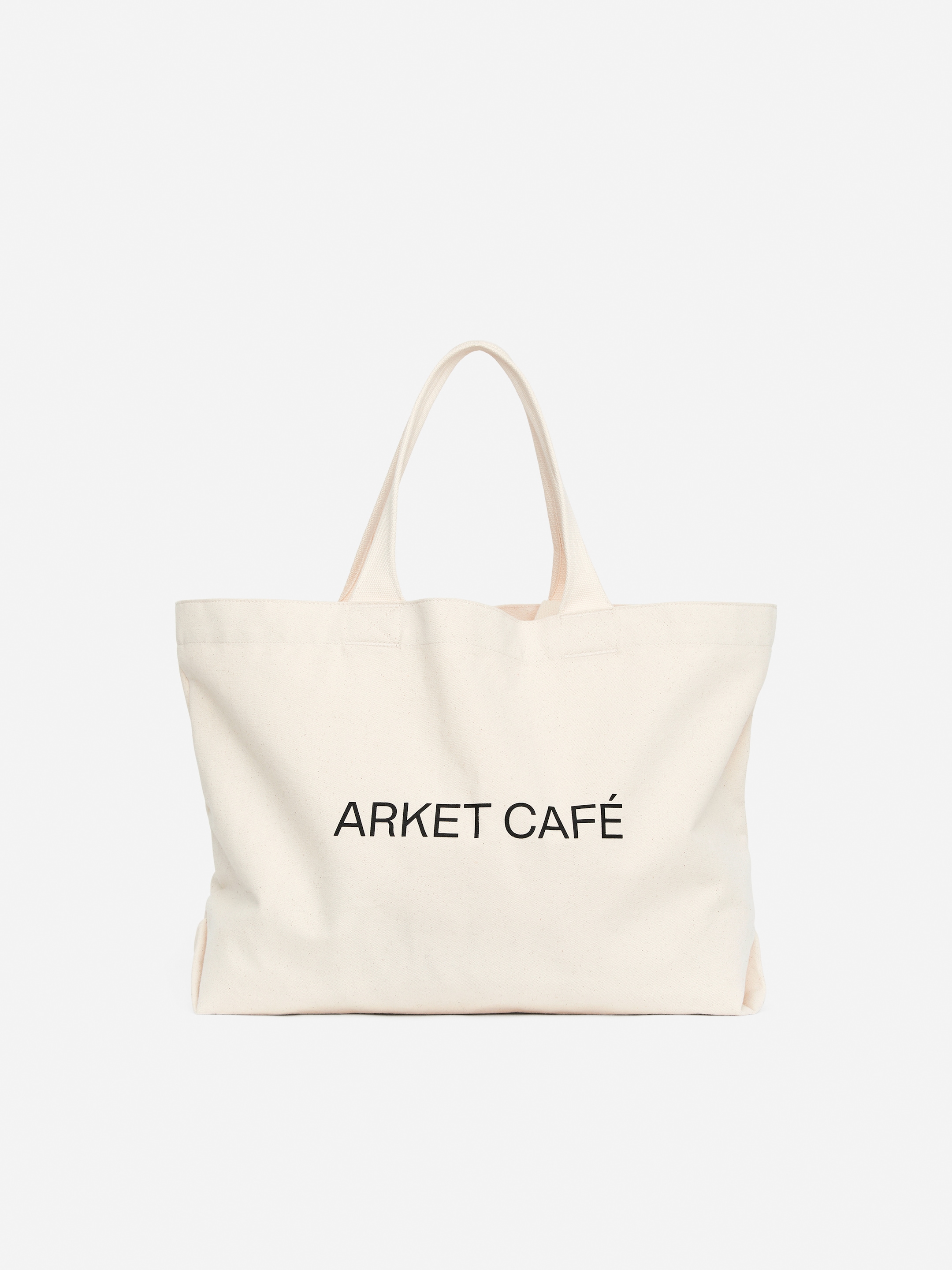 ARKET CAFÉ Canvas Tote - Off White/Black - Café - StillMedia/DescriptiveStillLife - 8