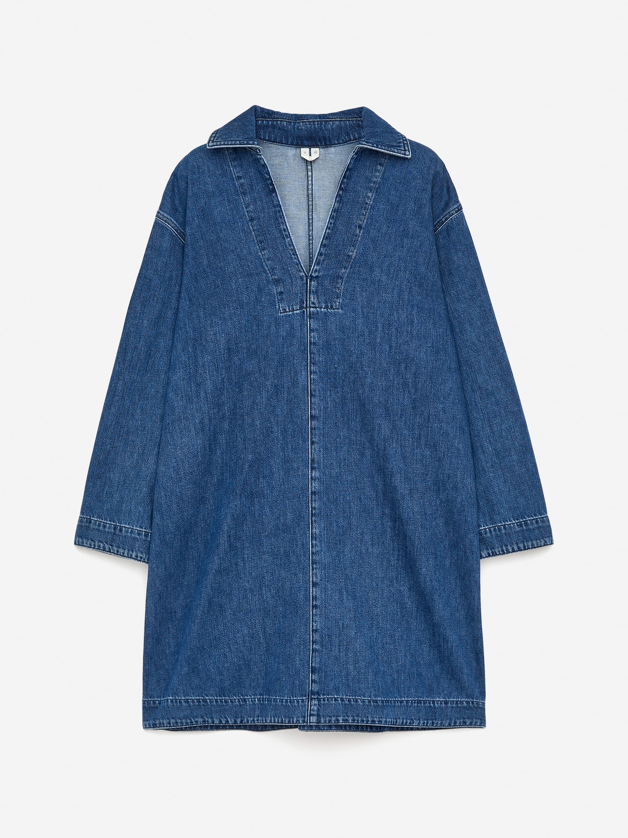 Denim Tunic - Blue - Loose fit - Women - StillMedia/DescriptiveStillLife - 1
