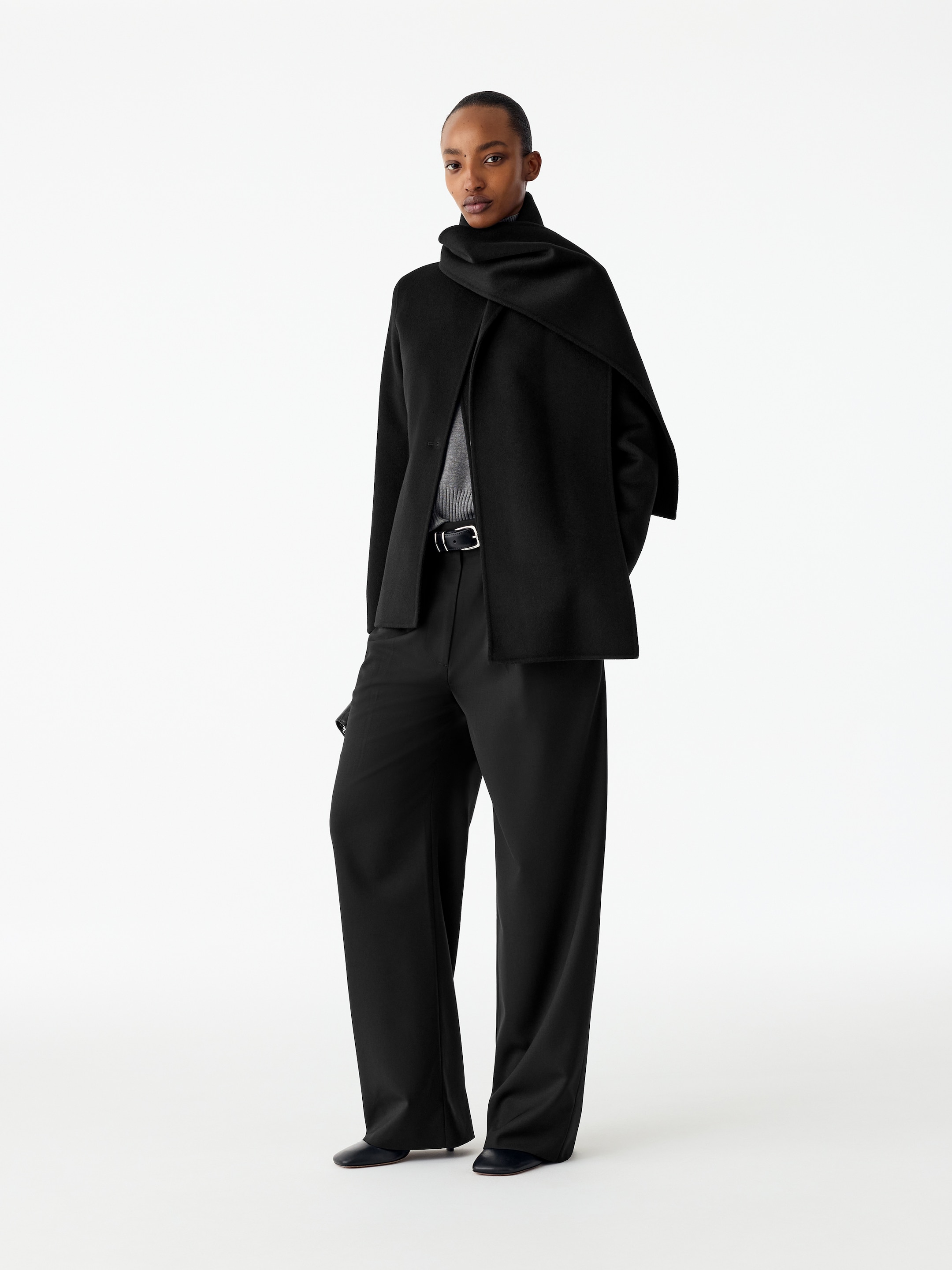 Blazer in tessuto doppiato di misto lana - Nero - Slim fit - women - StillMedia/Lookbook - 8