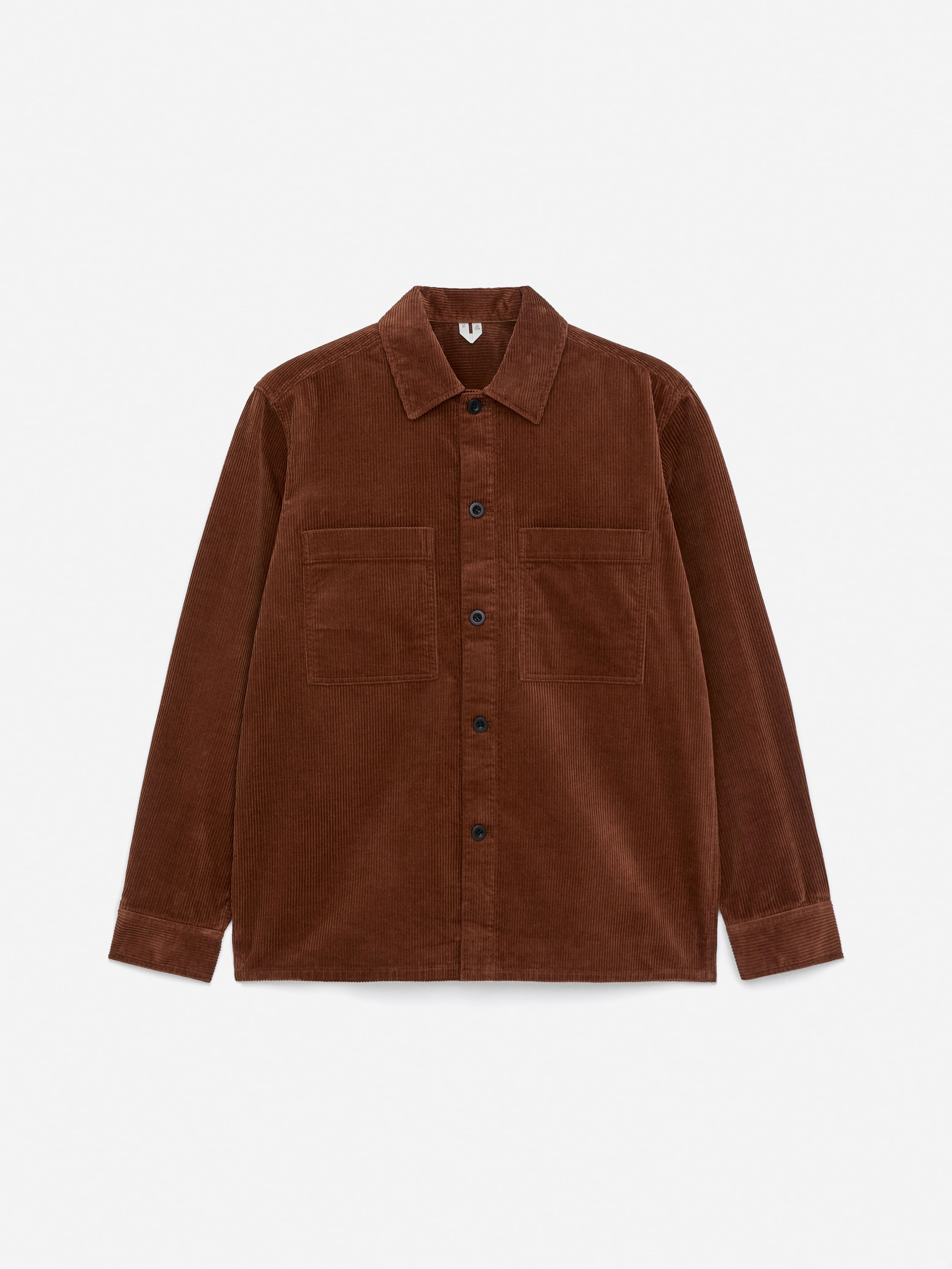 Corduroy Overshirt - Hnědá/Khaki zelená/Tmavě modrá