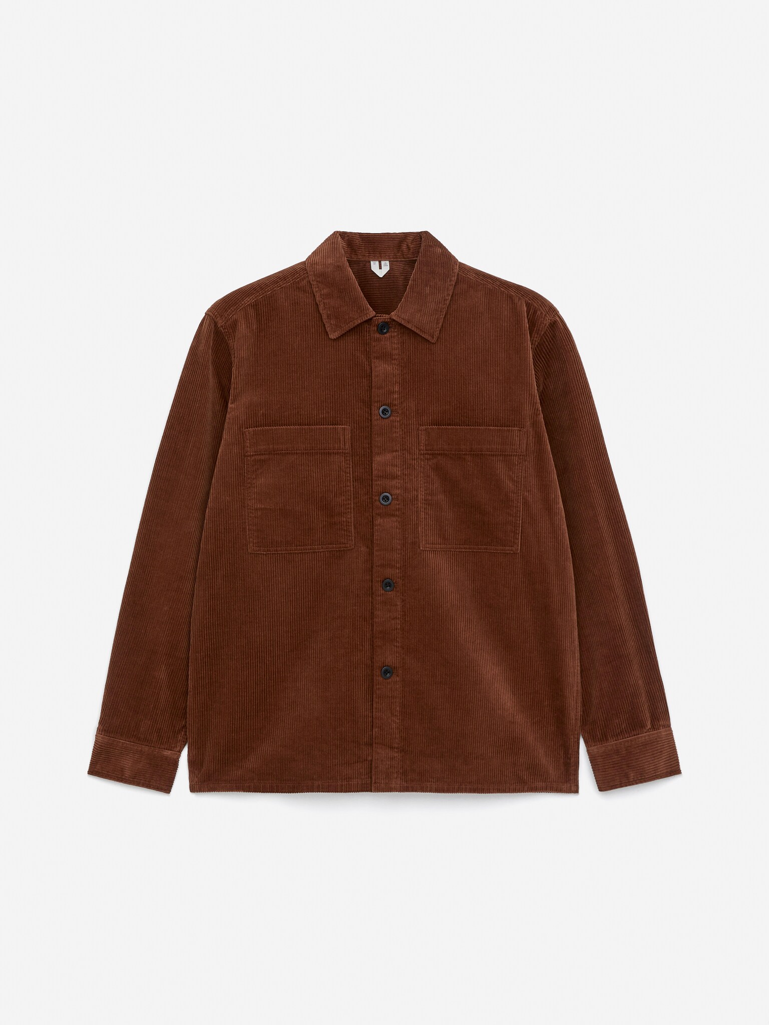 Surchemise en velours côtelé - Marron/Vert kaki/Bleu foncé - 2