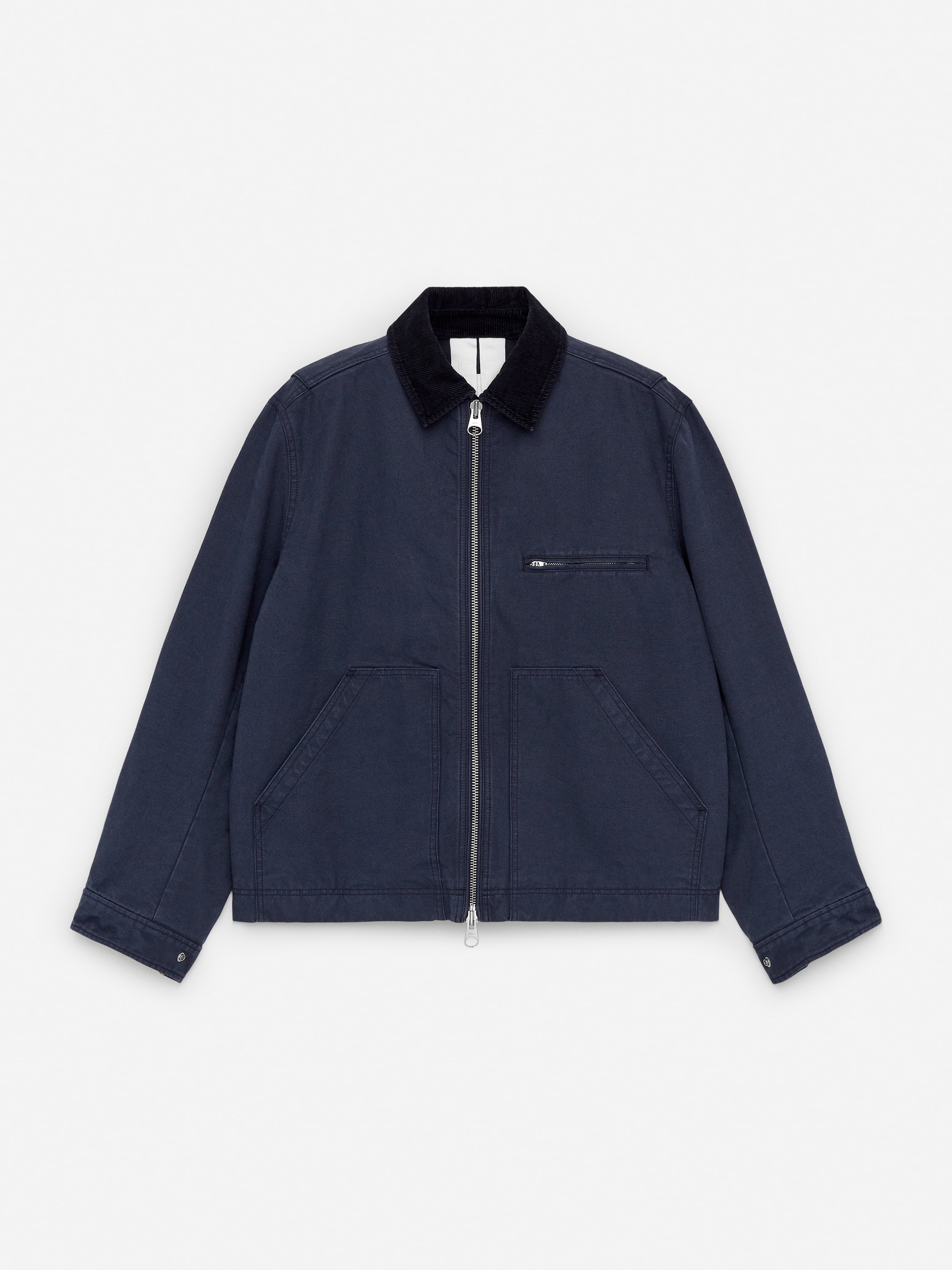 Cotton Canvas Jacket – Dark Blue – Men – ARKET NO