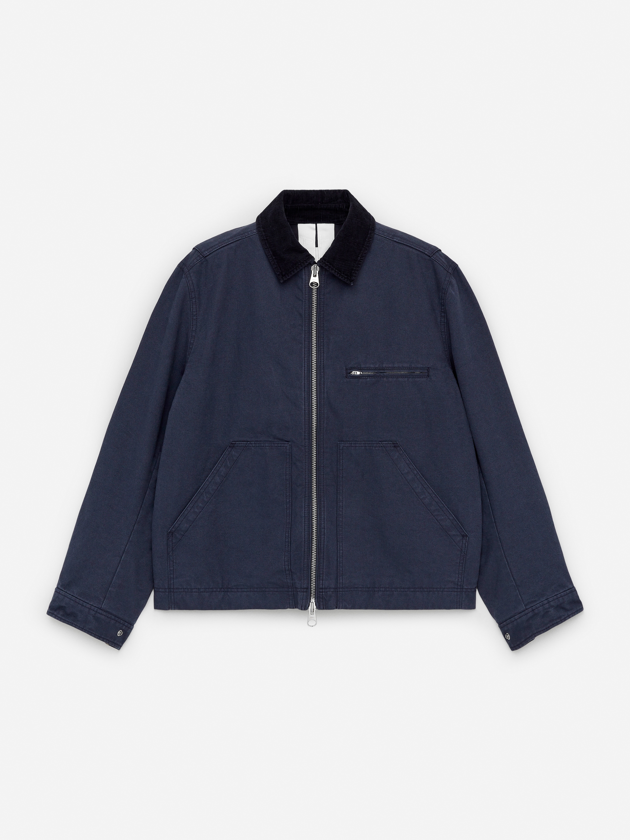 Cotton Canvas Jacket - Dark Blue - Regular fit - Men - StillMedia/DescriptiveStillLife - 3