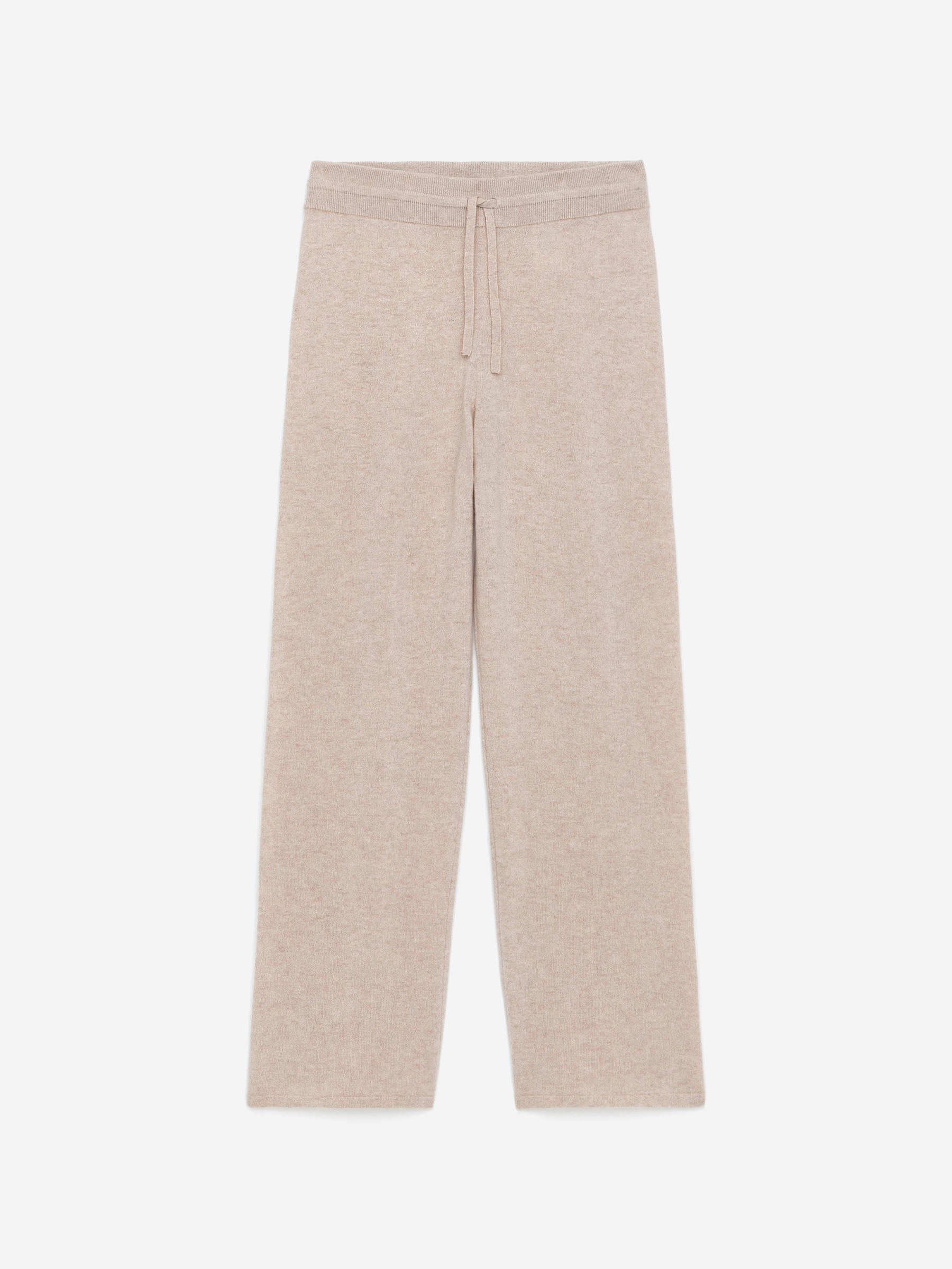 Pure Cashmere Trousers-Beige-16344