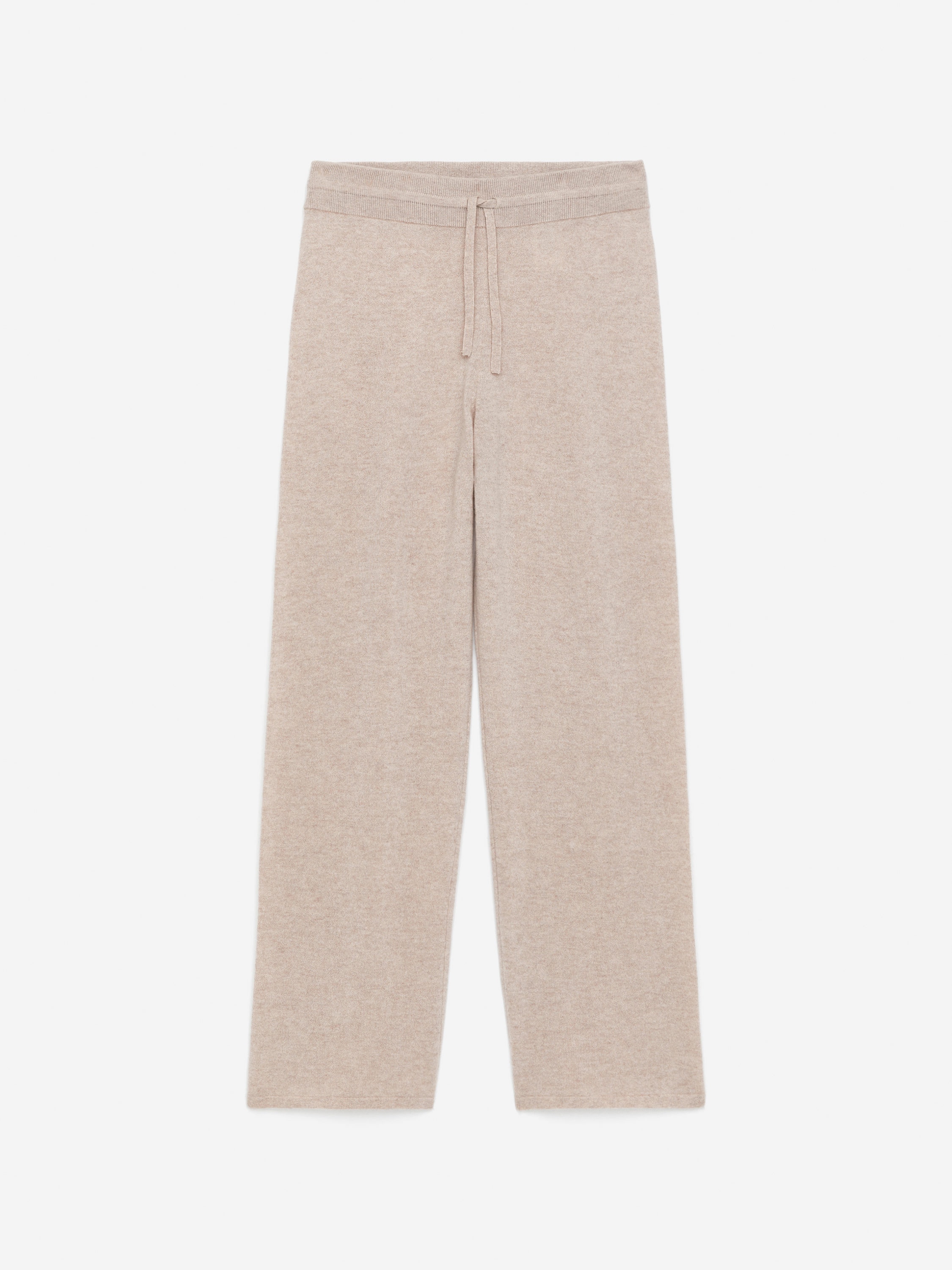 Pure Cashmere Trousers-#F3EFE5-16344