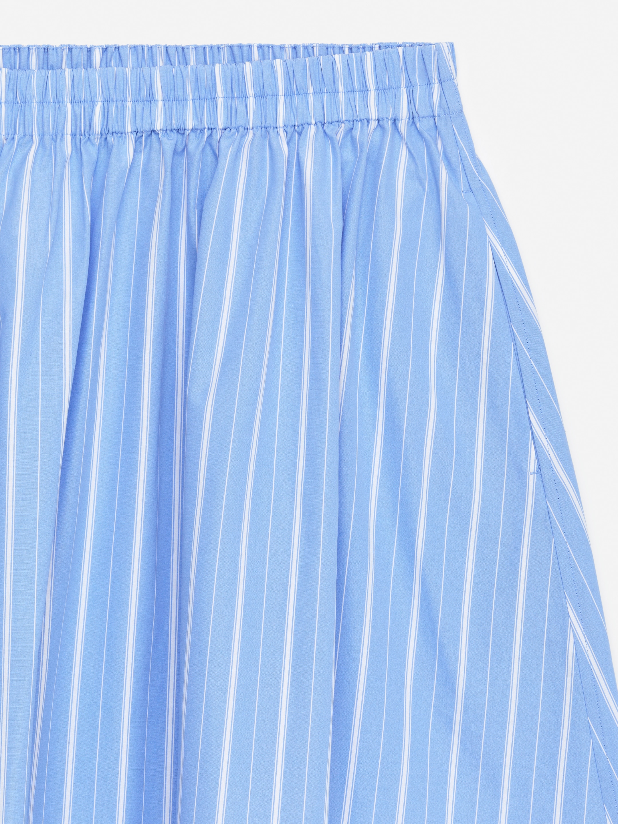 Poplin Skirt - Blue/White - Regular fit - Women - StillMedia/DescriptiveDetail - 2
