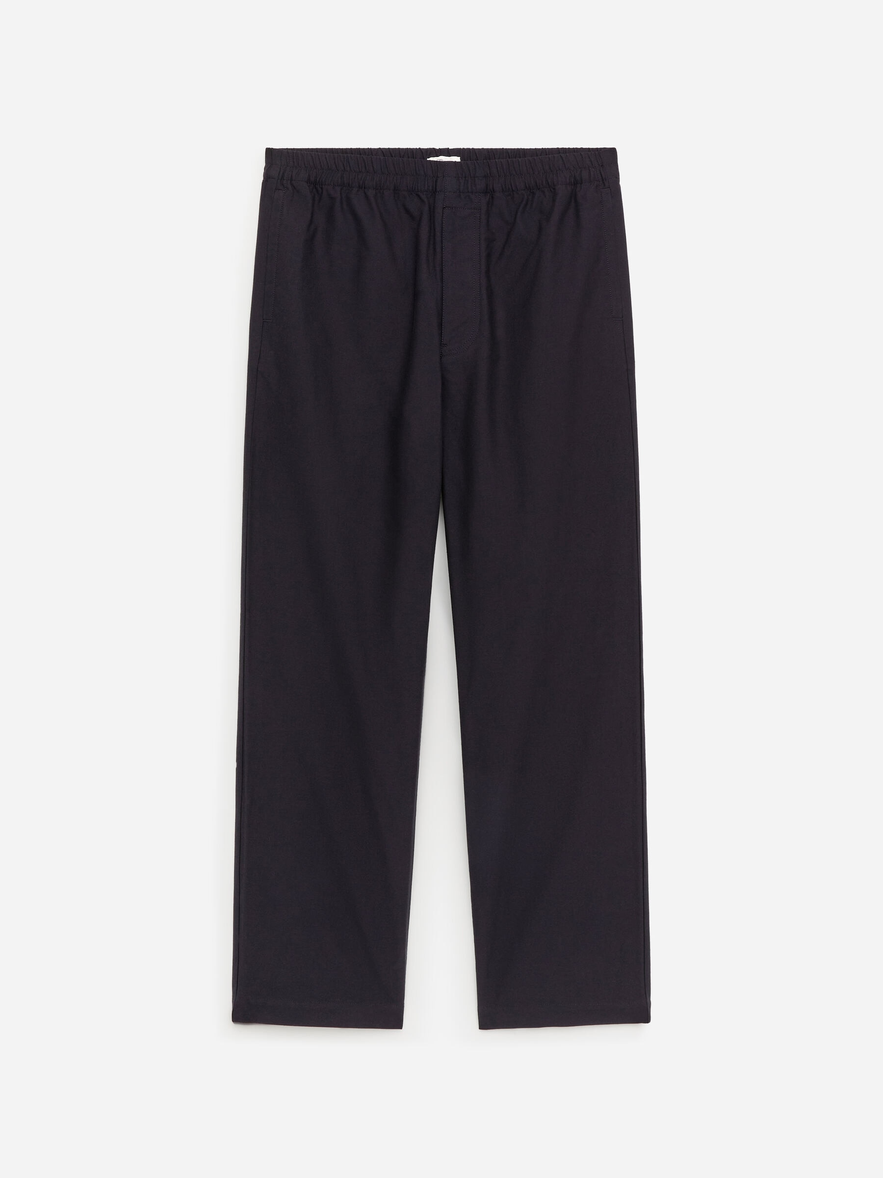 Relaxed Cotton Hopsack Trousers - Dark Blue - Loose fit - Men - StillMedia/DescriptiveStillLife - 1