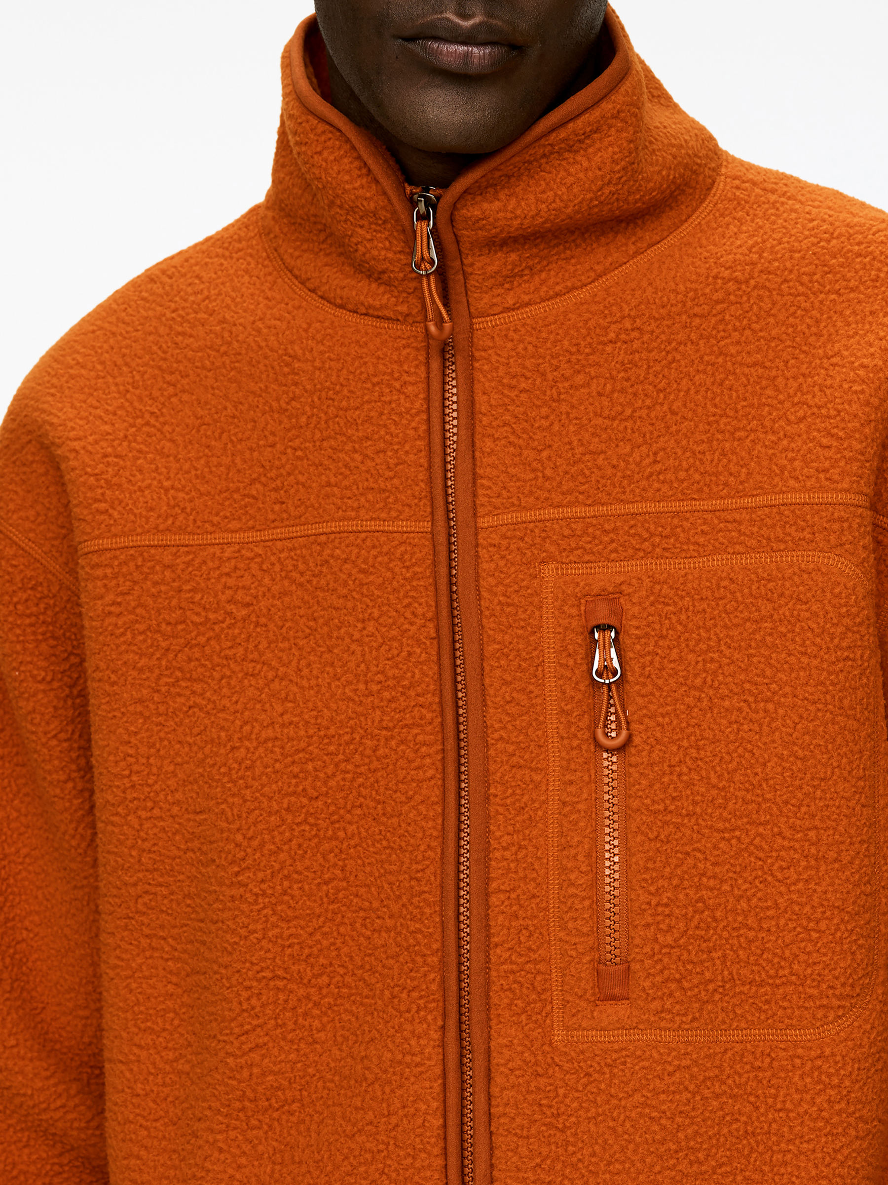 Fleece Jacket - Orange - Regular fit - Men - StillMedia/Lookbook - 6