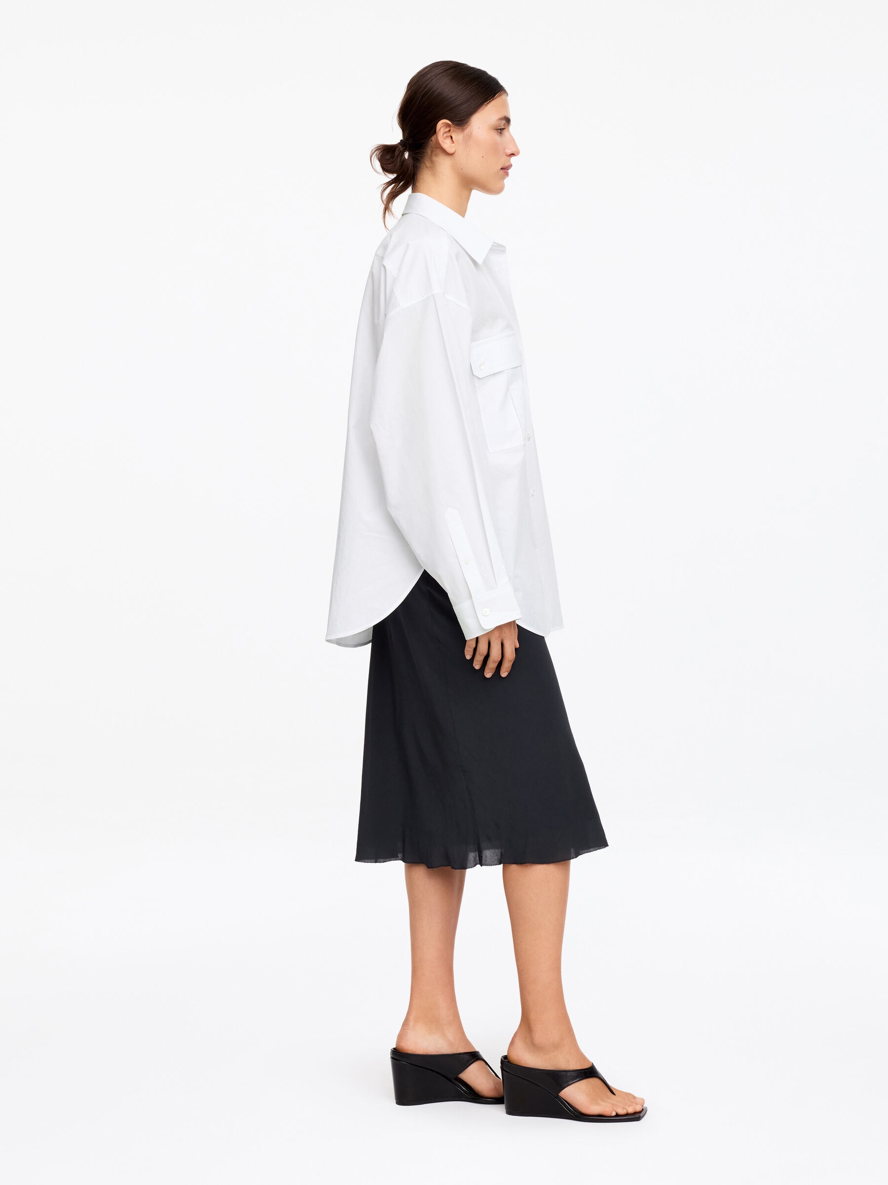 Utility-Hemd aus Baumwolle - Weiß - Loose Fit - Damen - StillMedia/Lookbook - 3