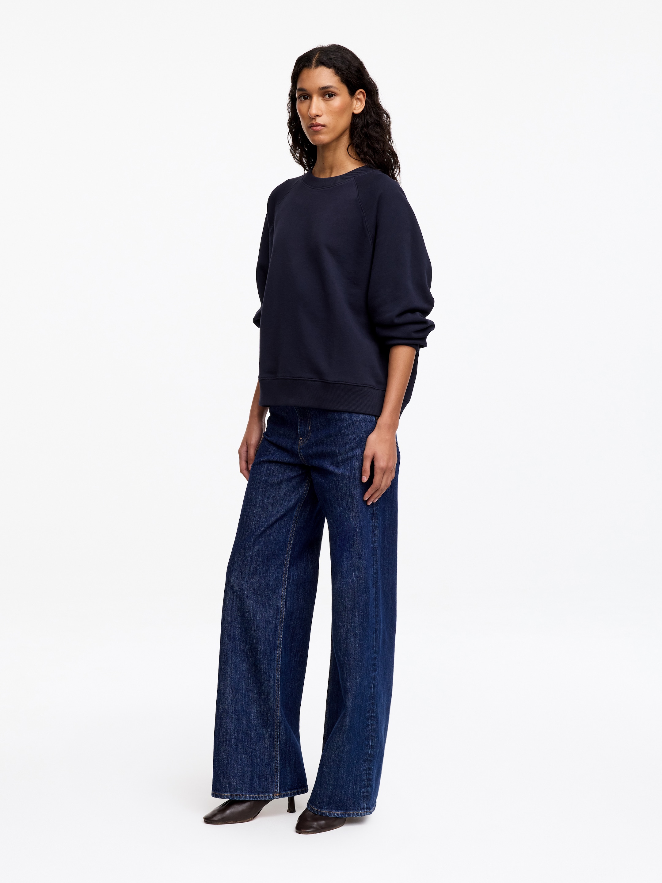 Sweat en éponge - Bleu foncé - Regular fit - women - StillMedia/Lookbook - 4