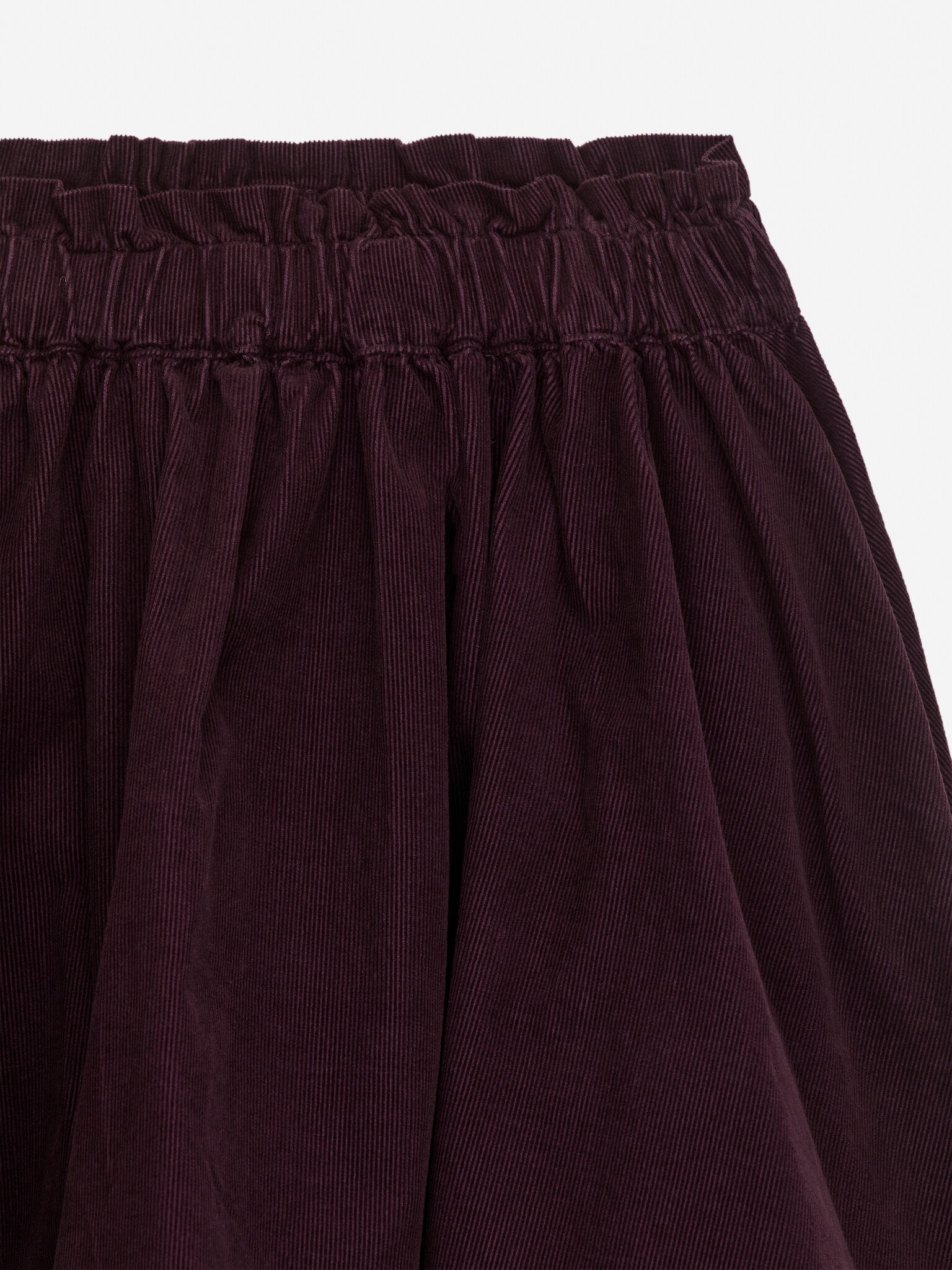 Corduroy Skirt - Burgundy - 2