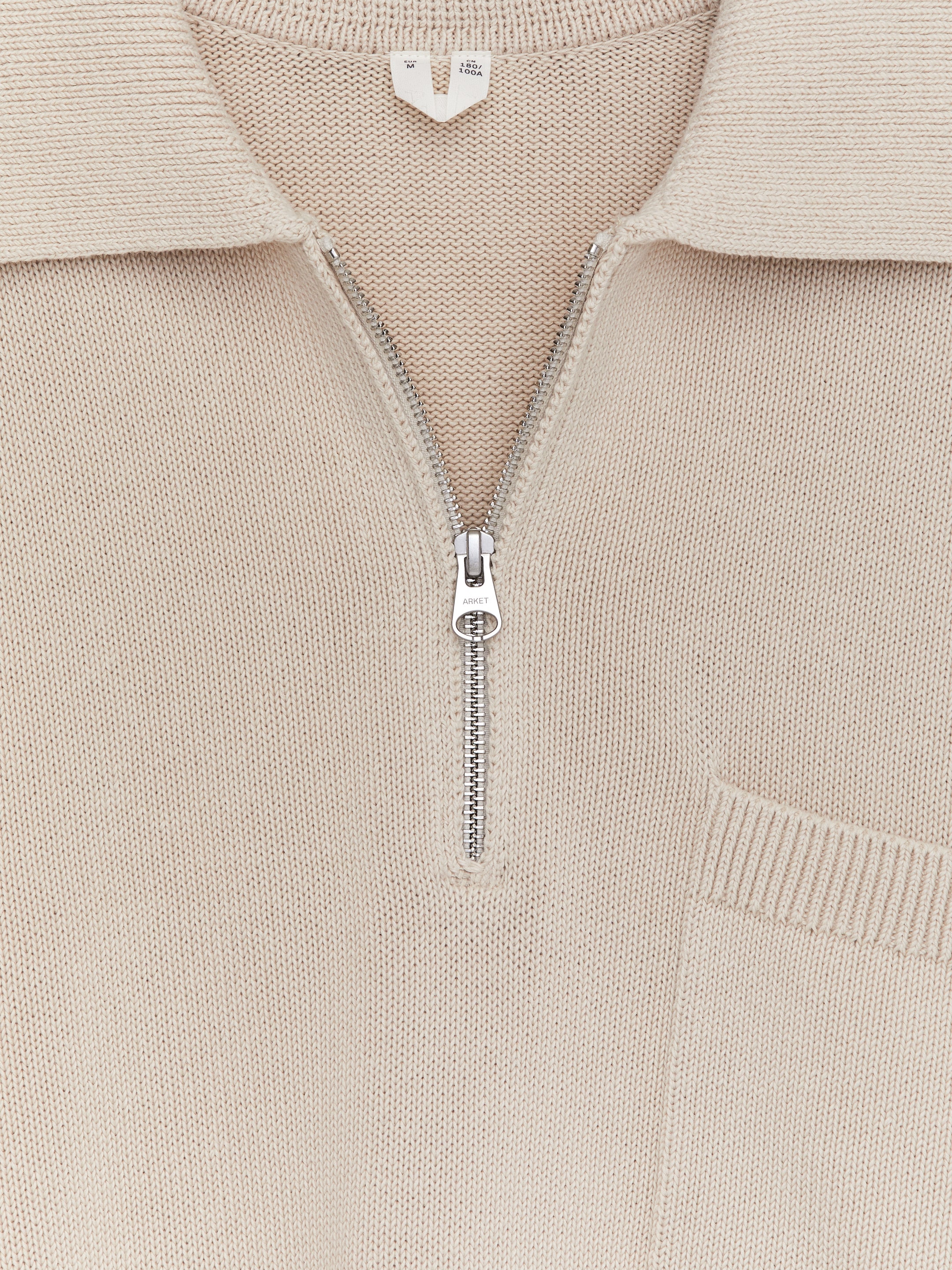 Agrandir l'image: Pull en coton avec demi-fermeture éclair - Beige - HOMME | H&M FR 2