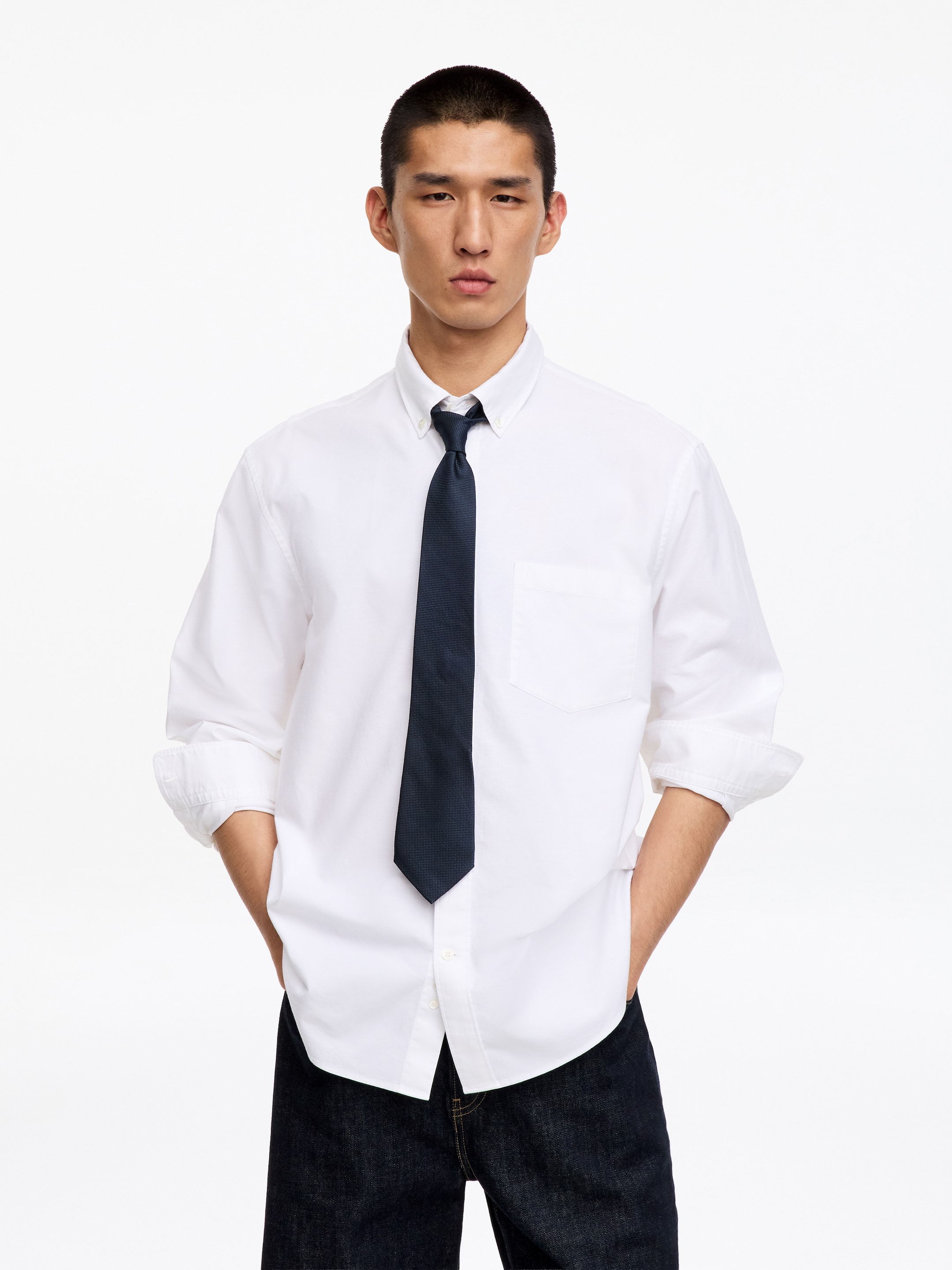 Slips i siden - Marinblå - Men - StillMedia/Lookbook - 4