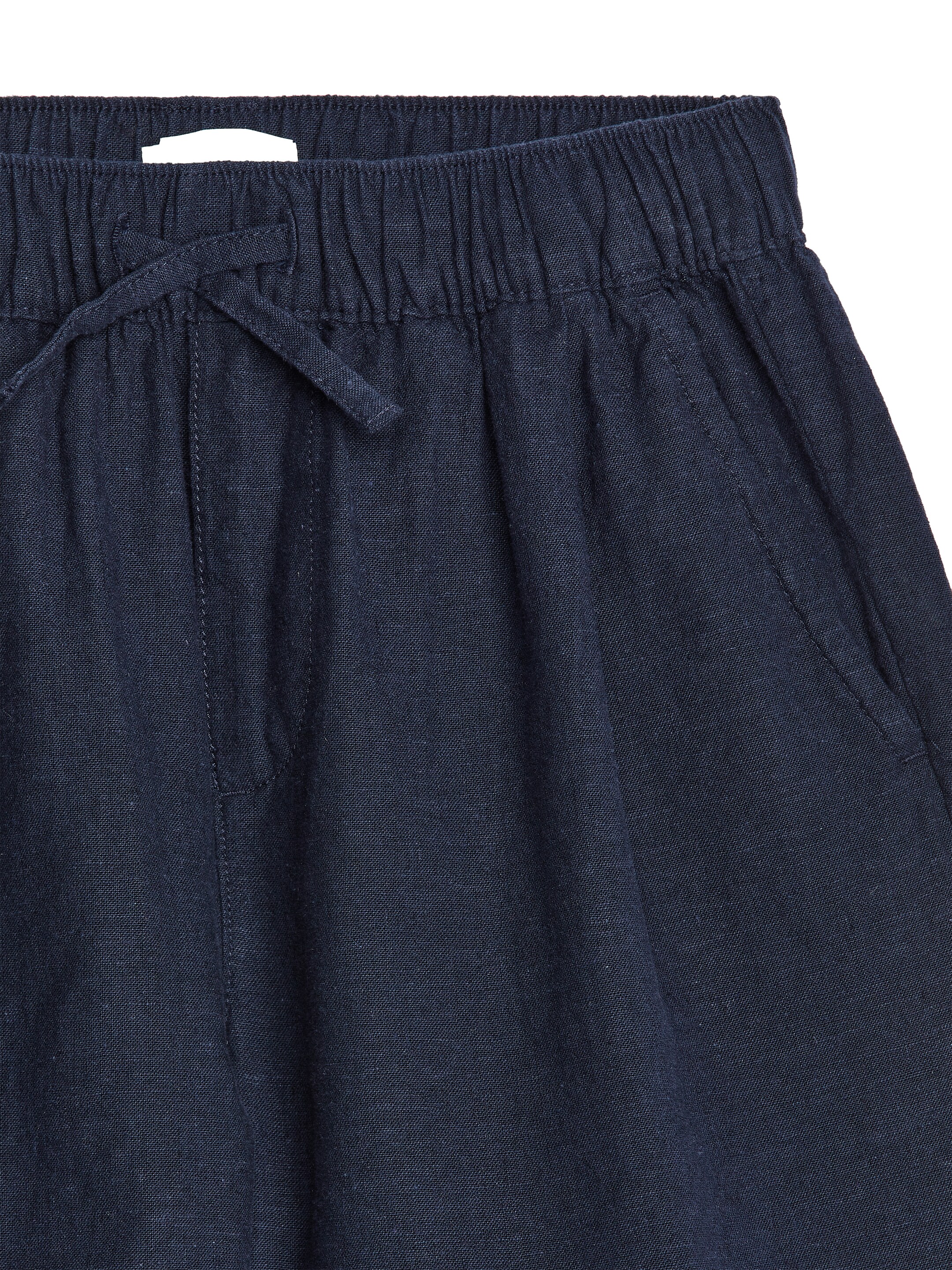 Ingrandisci l'immagine: Cotton-Linen Shorts - Dark Blue - BAMBINO | H&M CH 3