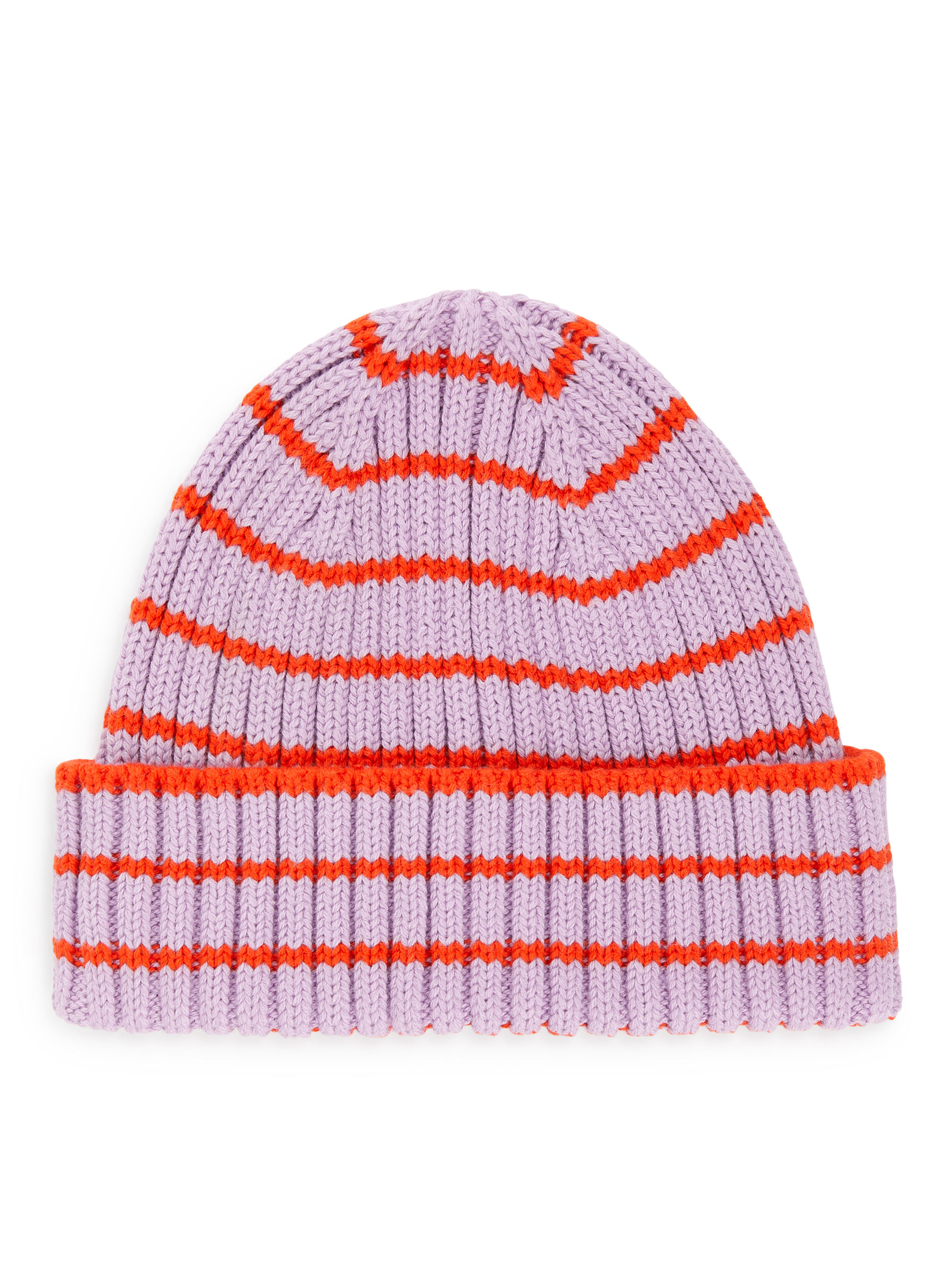 Babybeanie aus Rippenstrick - Flieder/Rot - Kinder - StillMedia/DescriptiveStillLife - 1