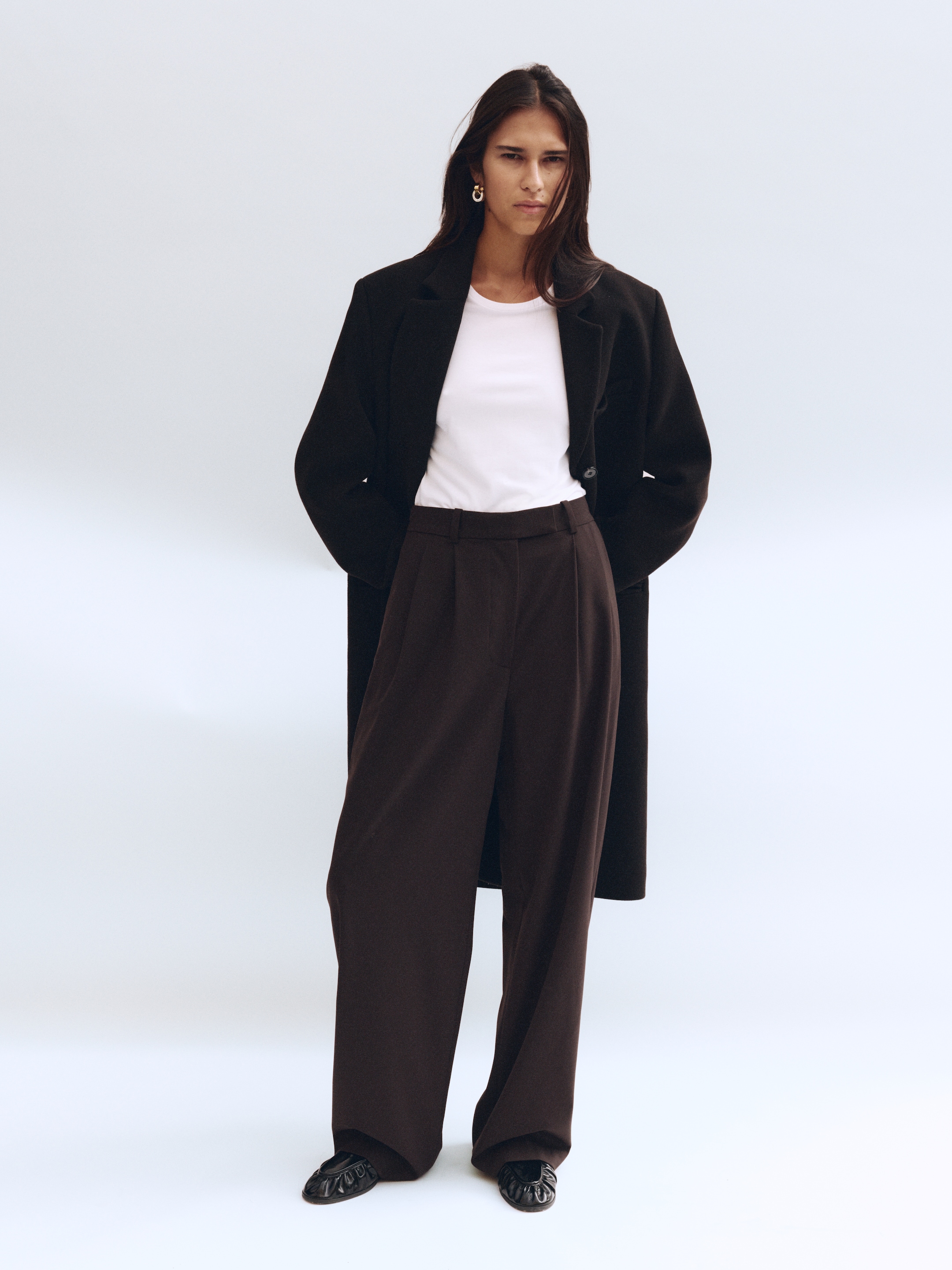 Wool-Blend Coat - Dark Brown - Regular fit - women - StillMedia/Environmental - 1