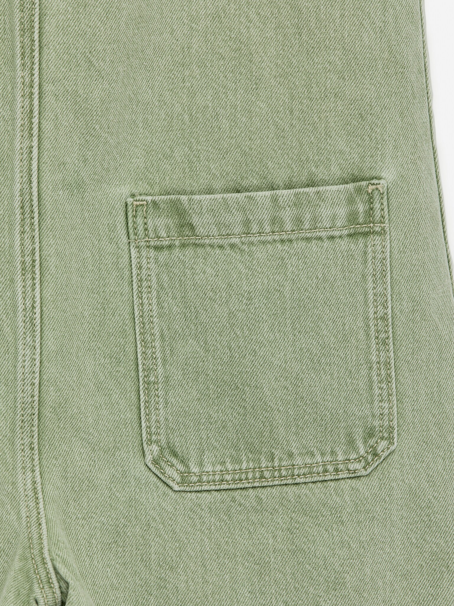Denim Jumpsuit - Green - 2