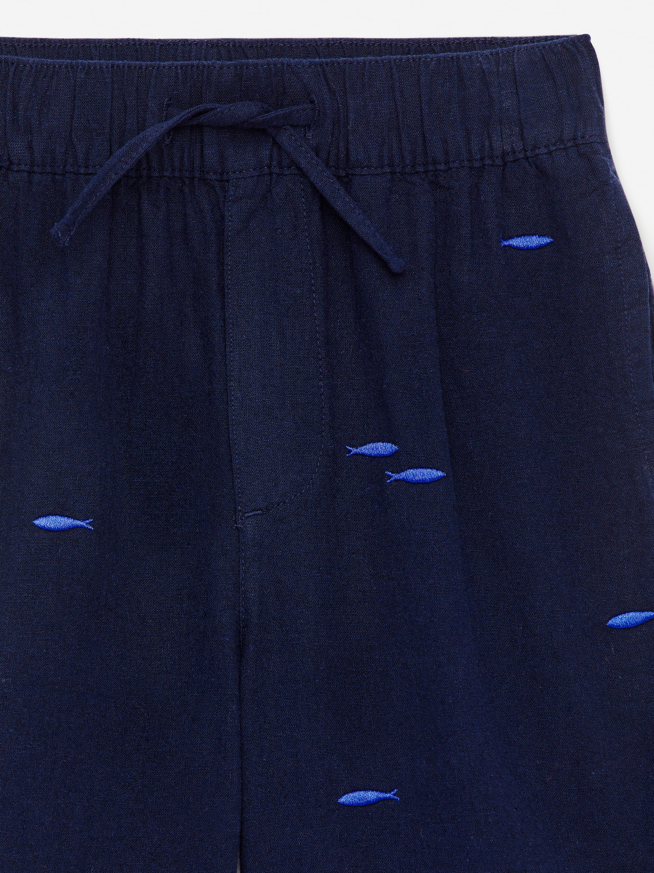 Baumwollshorts mit Stickerei - Dunkelblau/Fische - Regular Fit - Children - StillMedia/DescriptiveDetail - 2