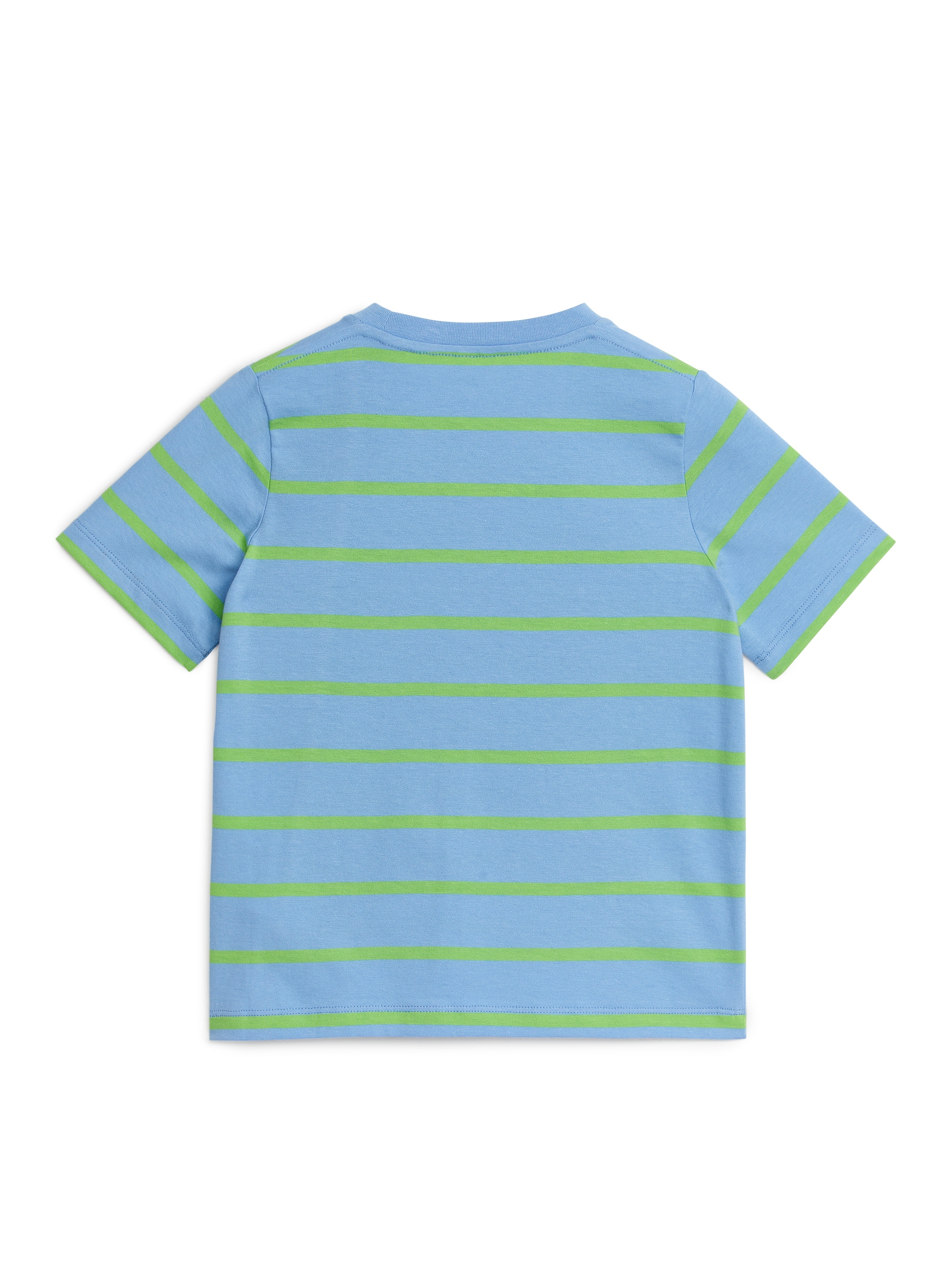 Stripe T-Shirt - Blue/Neon Green - Luźny fason - Children - StillMedia/DescriptiveStillLife - 1