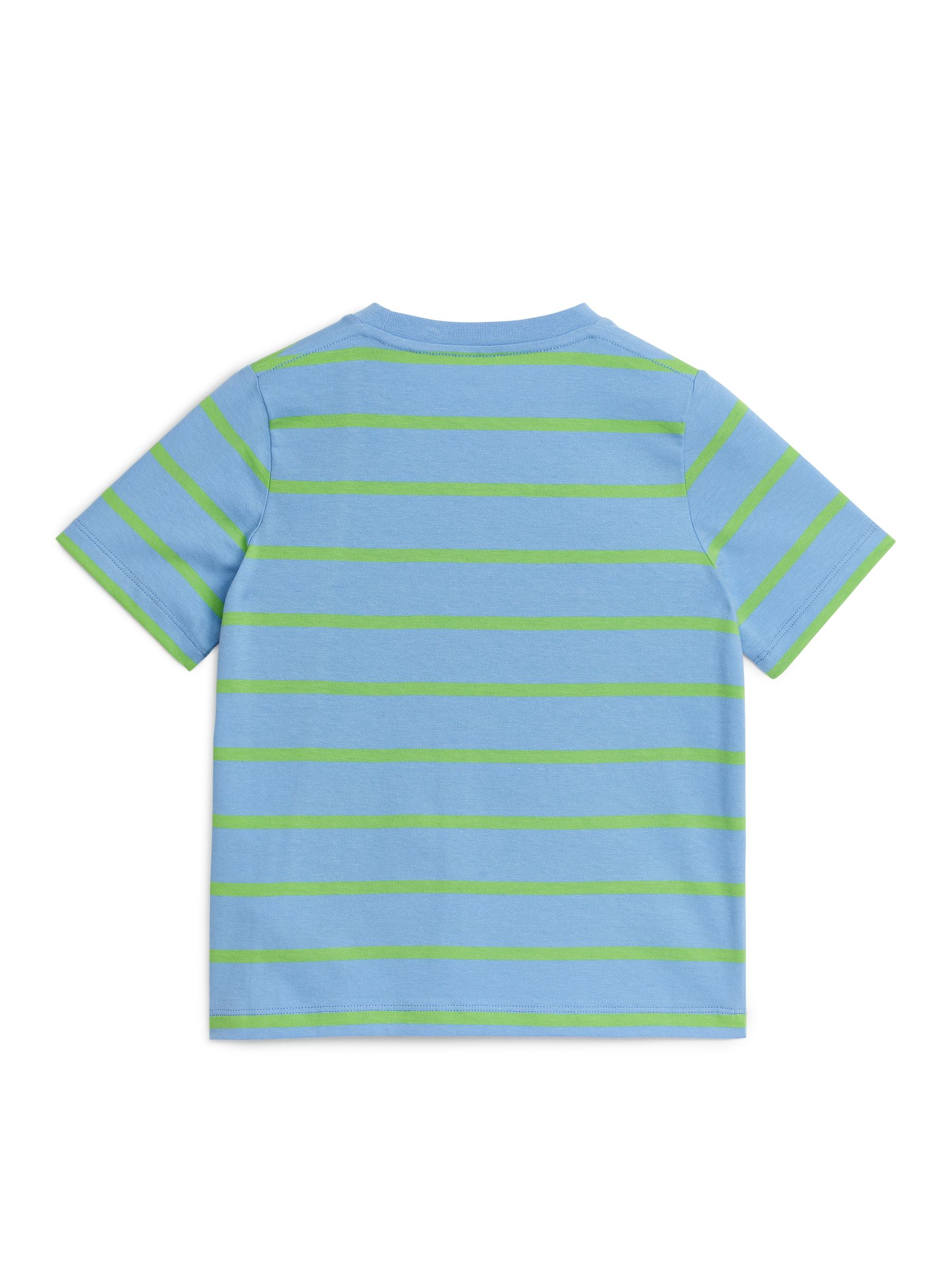 Stripe T-Shirt - Blue/Neon Green - Luźny fason - Children - StillMedia/DescriptiveStillLife - 1