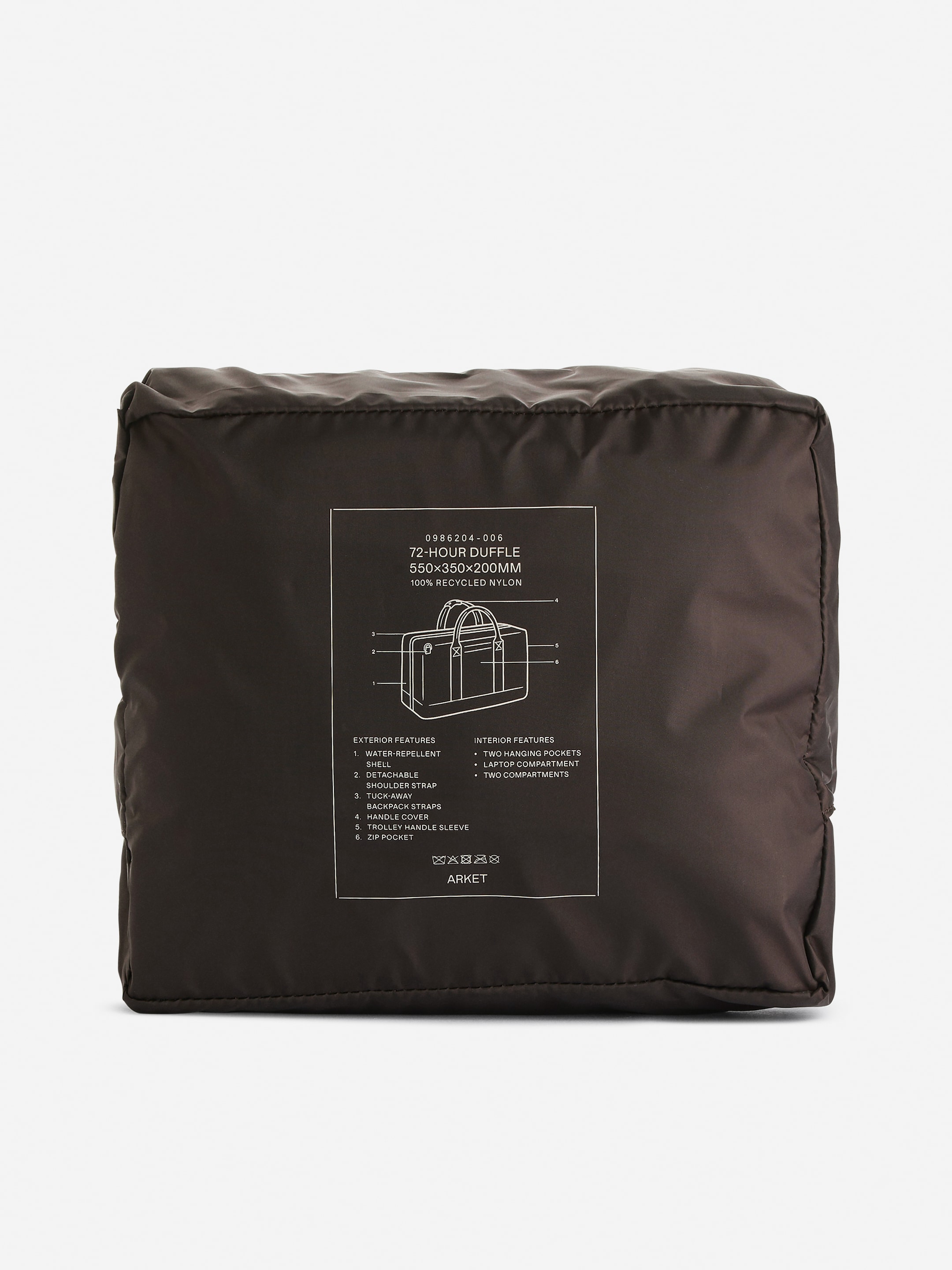 72-Hour 3-i-1-duffelbag - Mörkbrun - Travel - StillMedia/DescriptiveStillLife - 5