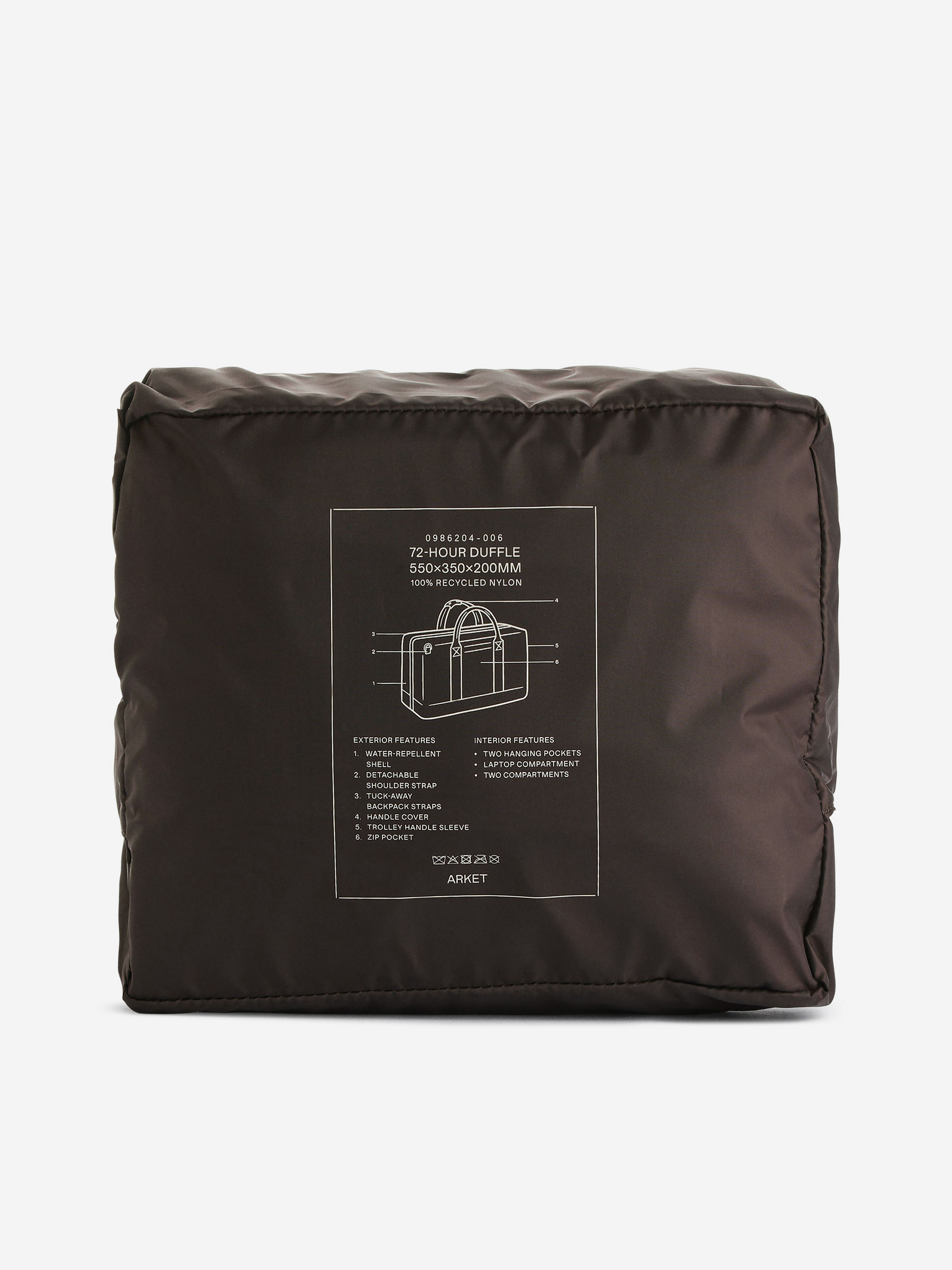 72-Hour 3-i-1-duffelbag - Mörkbrun - Travel - StillMedia/DescriptiveStillLife - 5