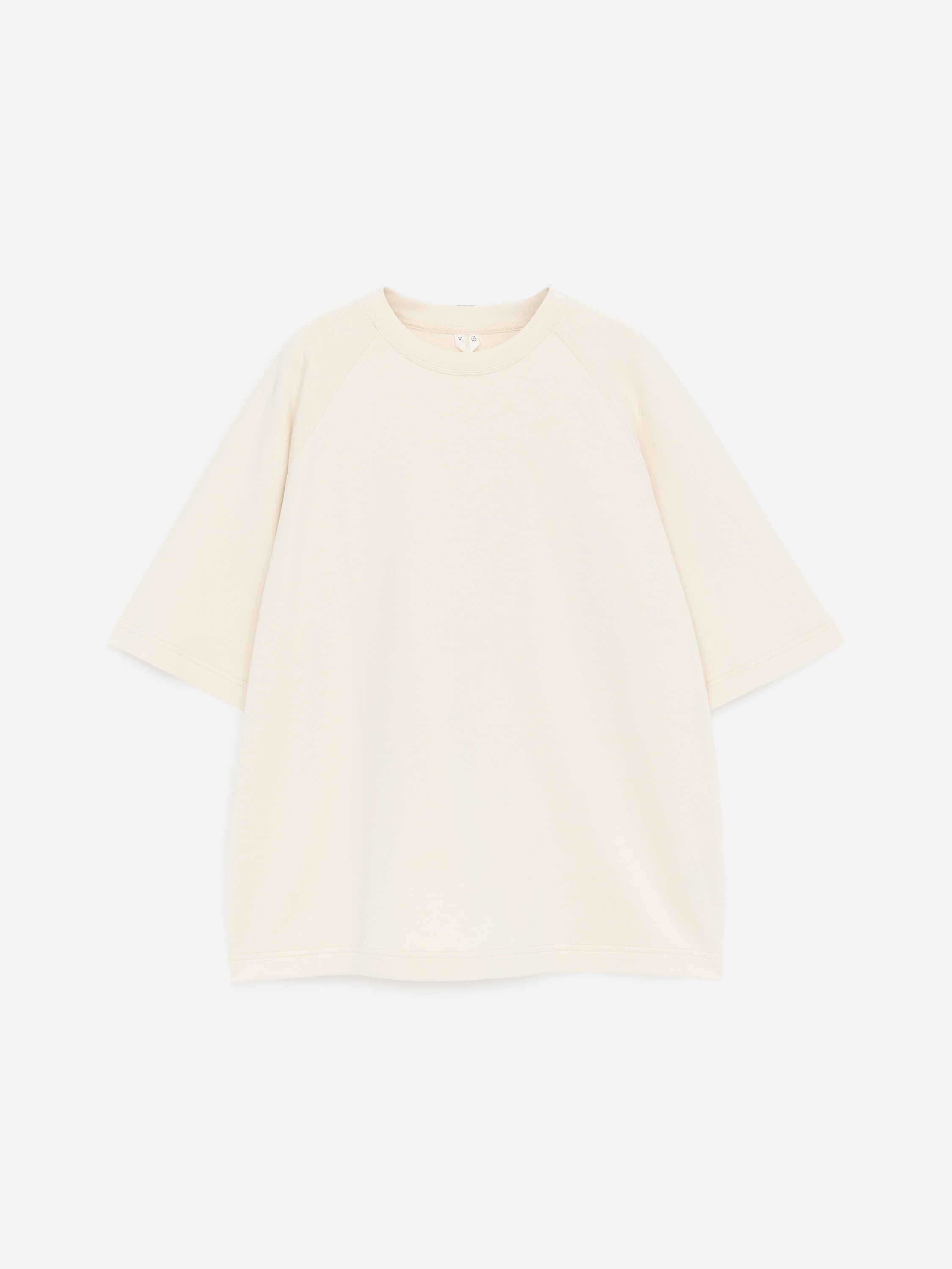 Bluză cu mânecă scurtă - Bej/Negru