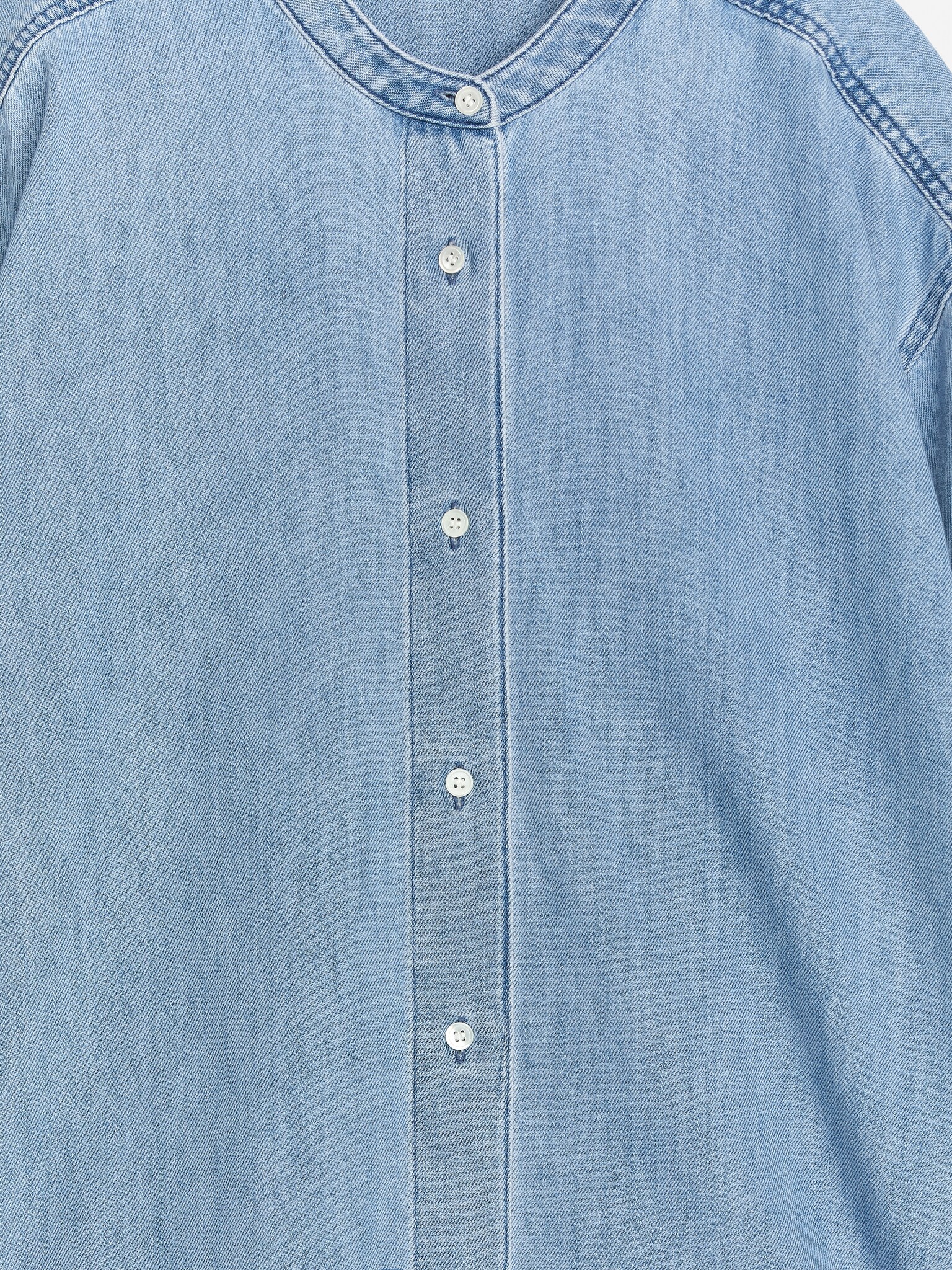 Denim Twill Shirt - Light Blue - 2