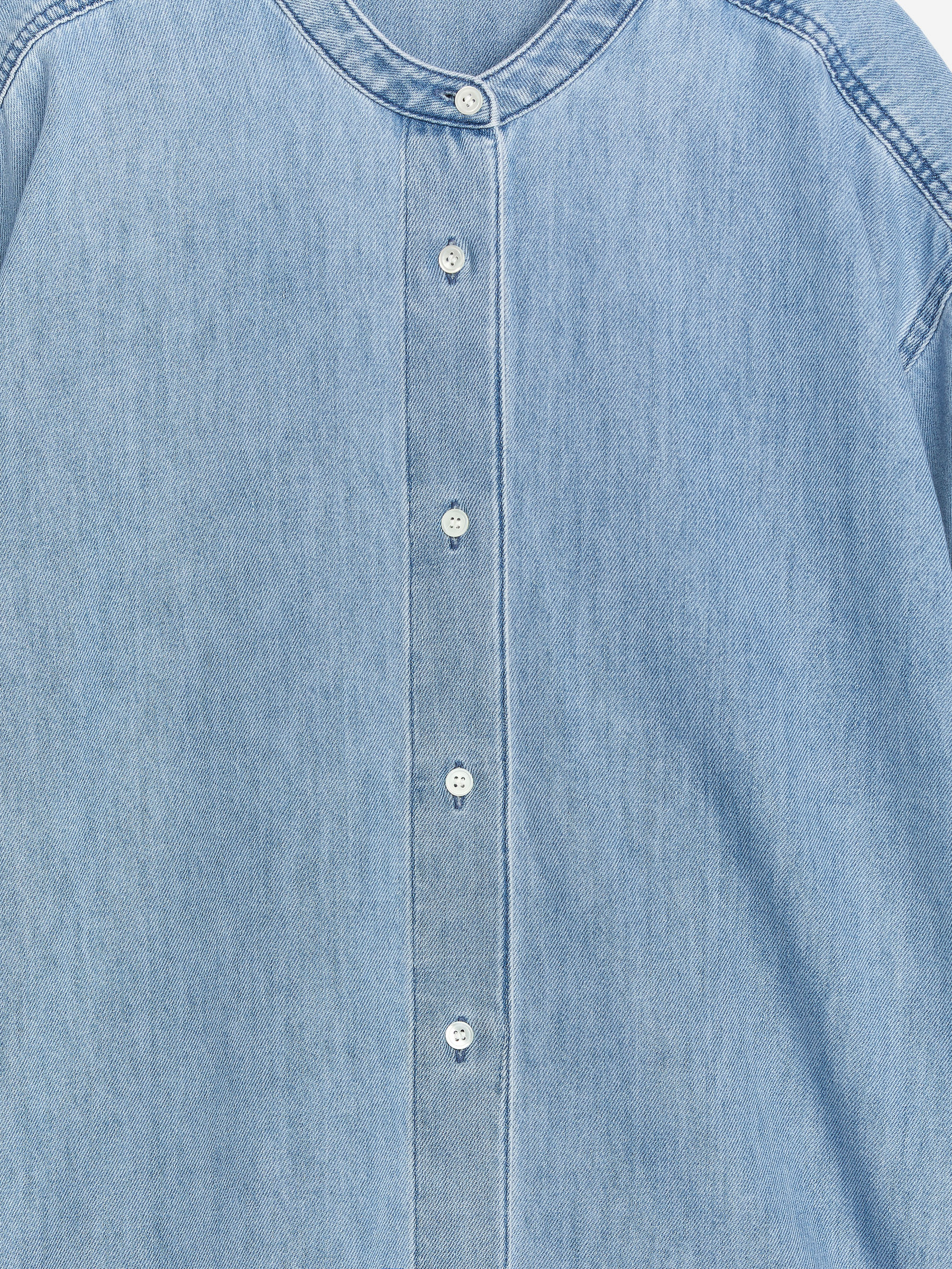 Camisa de sarga de denim - Azul claro - Corte estándar - Women - StillMedia/DescriptiveDetail - 1