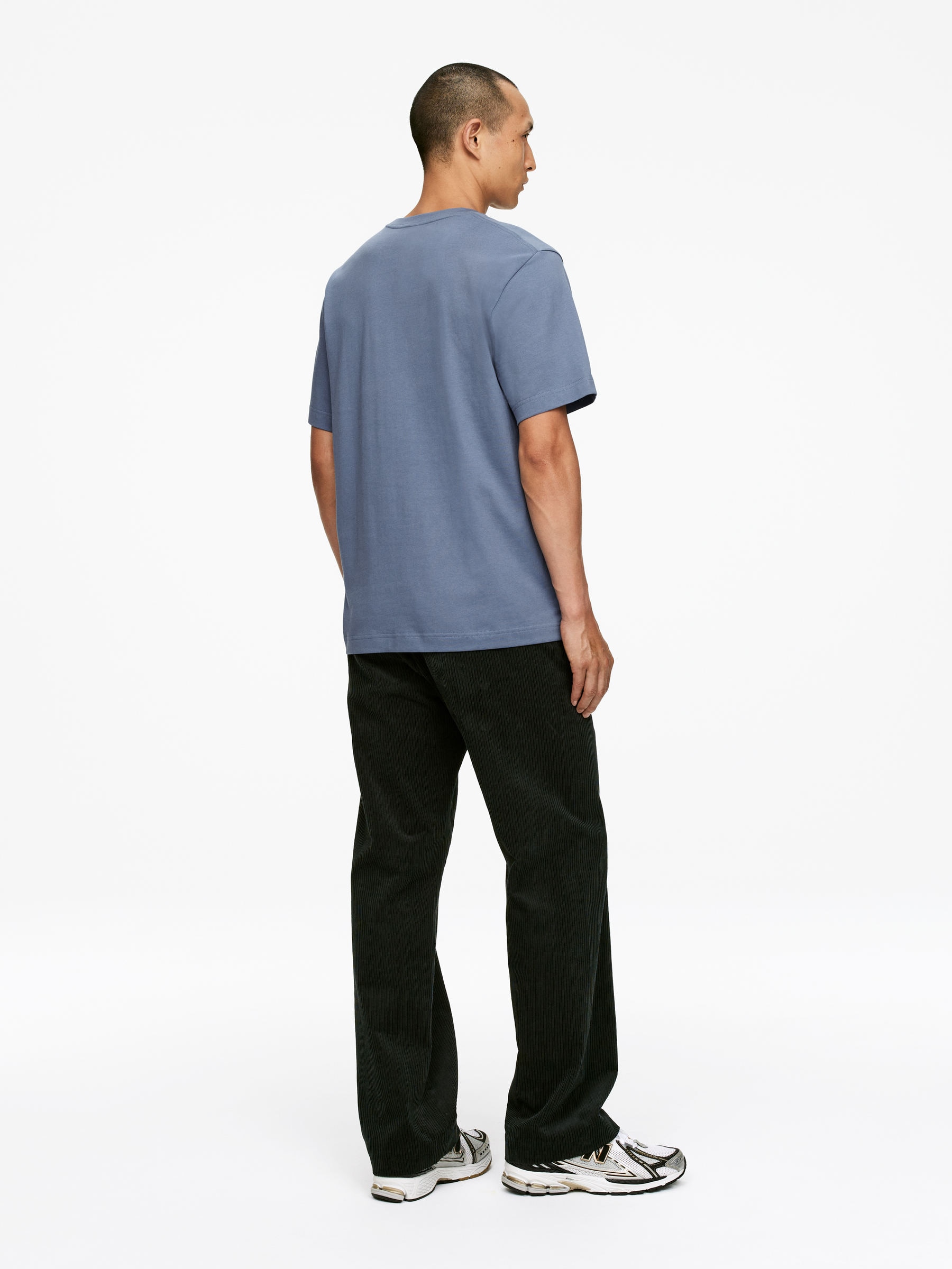 T-shirt con vestibilità rilassata da 220 GSM - Blu polvere - Regular fit - Men - StillMedia/Lookbook - 7