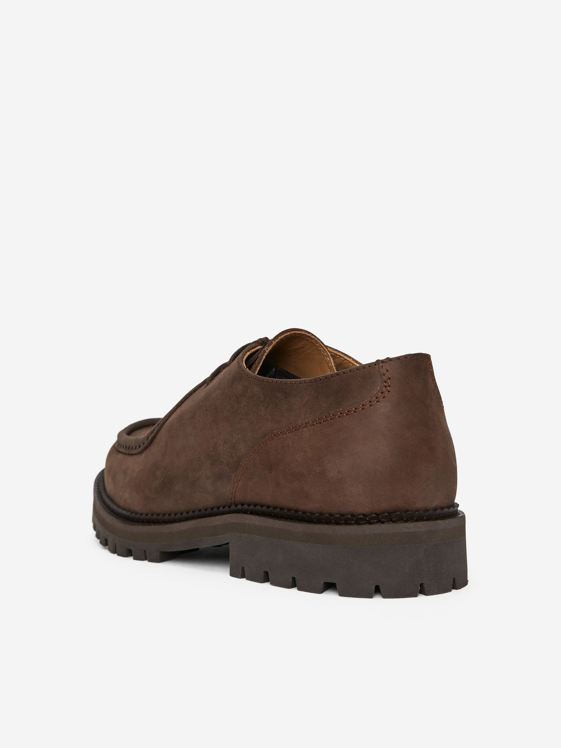 Moc-Toe Leather Shoes - Dark Brown - Men - StillMedia/DescriptiveStillLife - 6