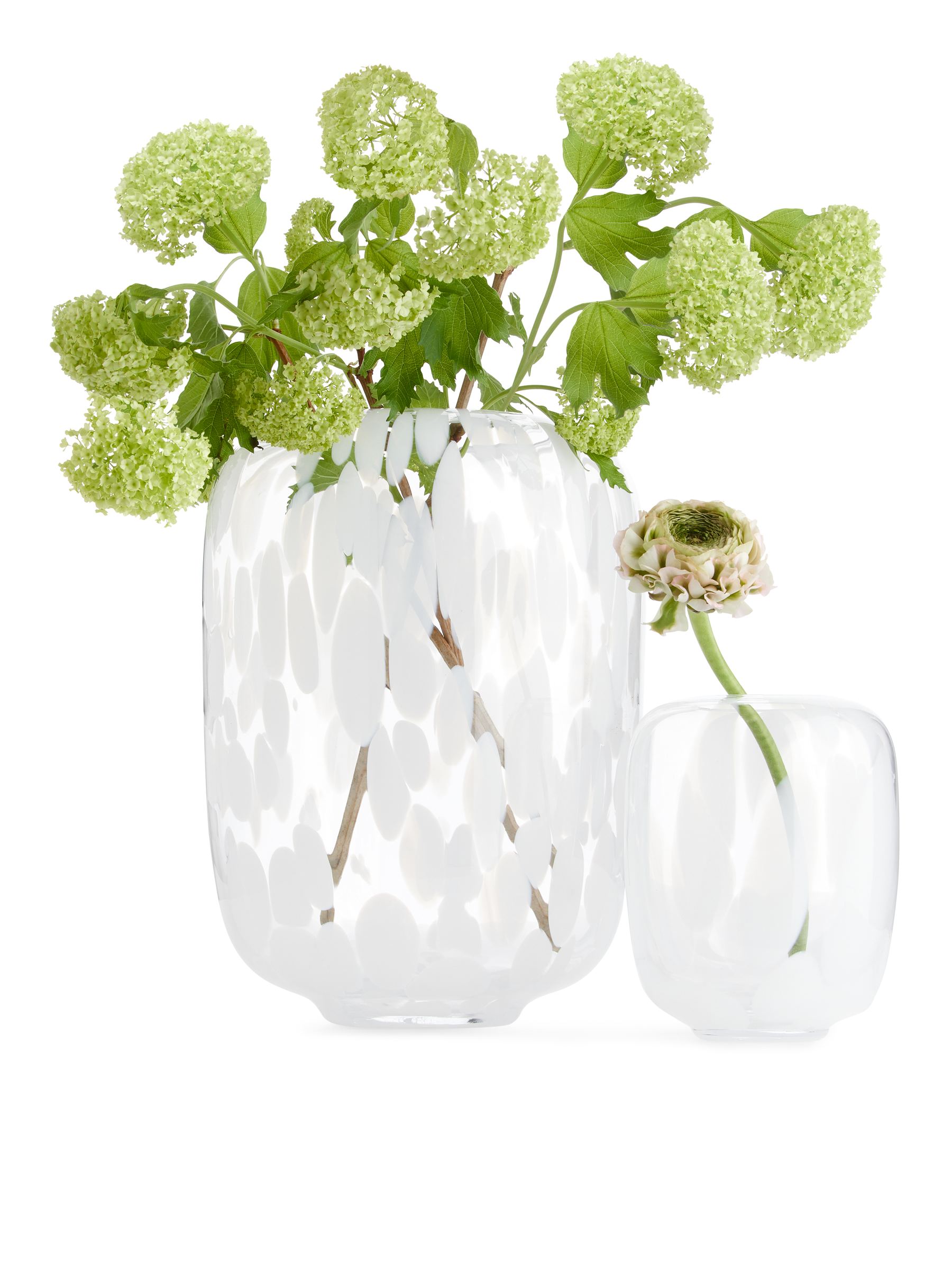 Vaso fantasia da 26 cm - Clear Glass/White - Homeware - StillMedia/DescriptiveDetail - 1