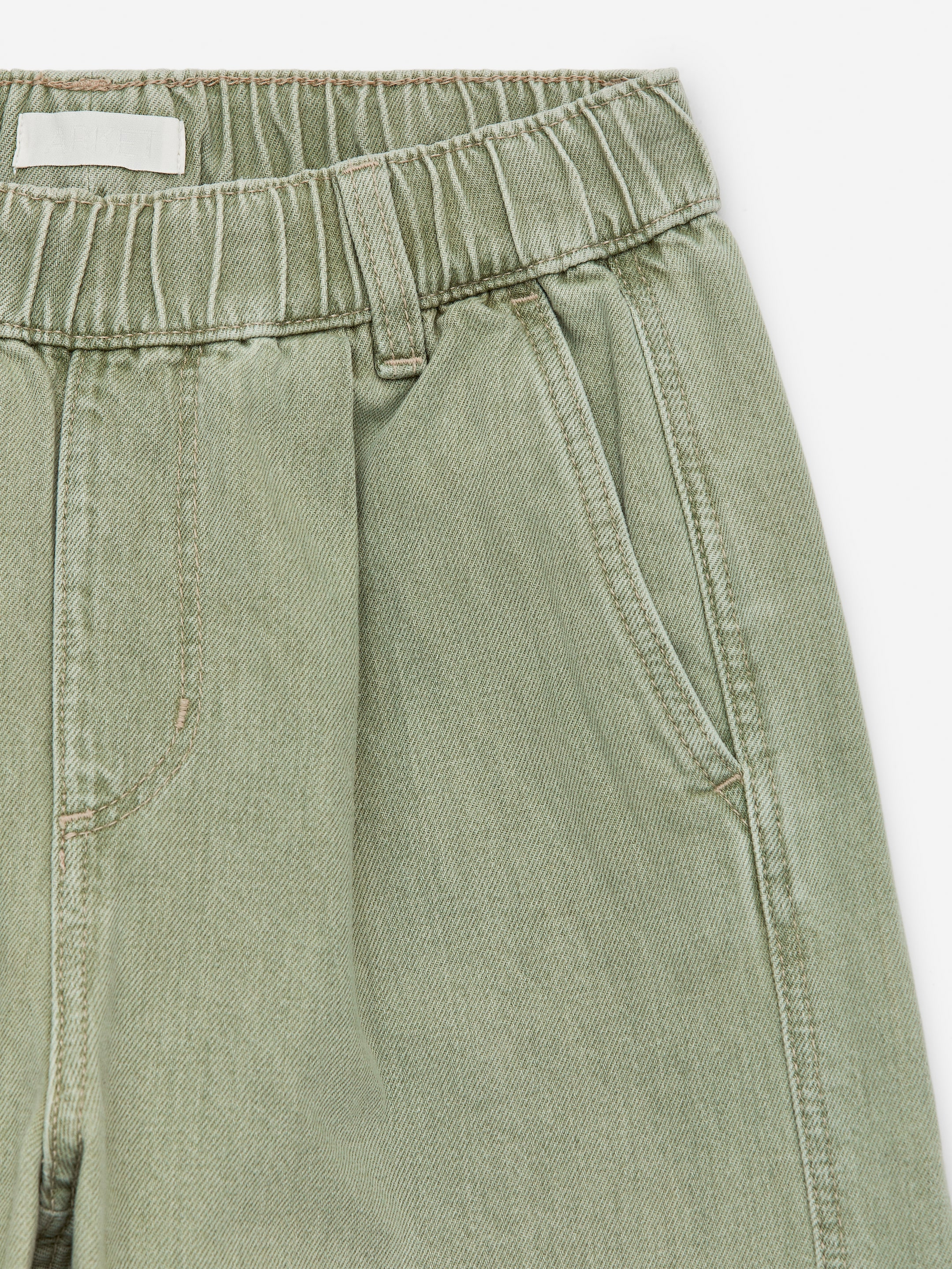 Washed Denim Trousers - Green - Relaxed fit - Children - StillMedia/DescriptiveDetail - 1