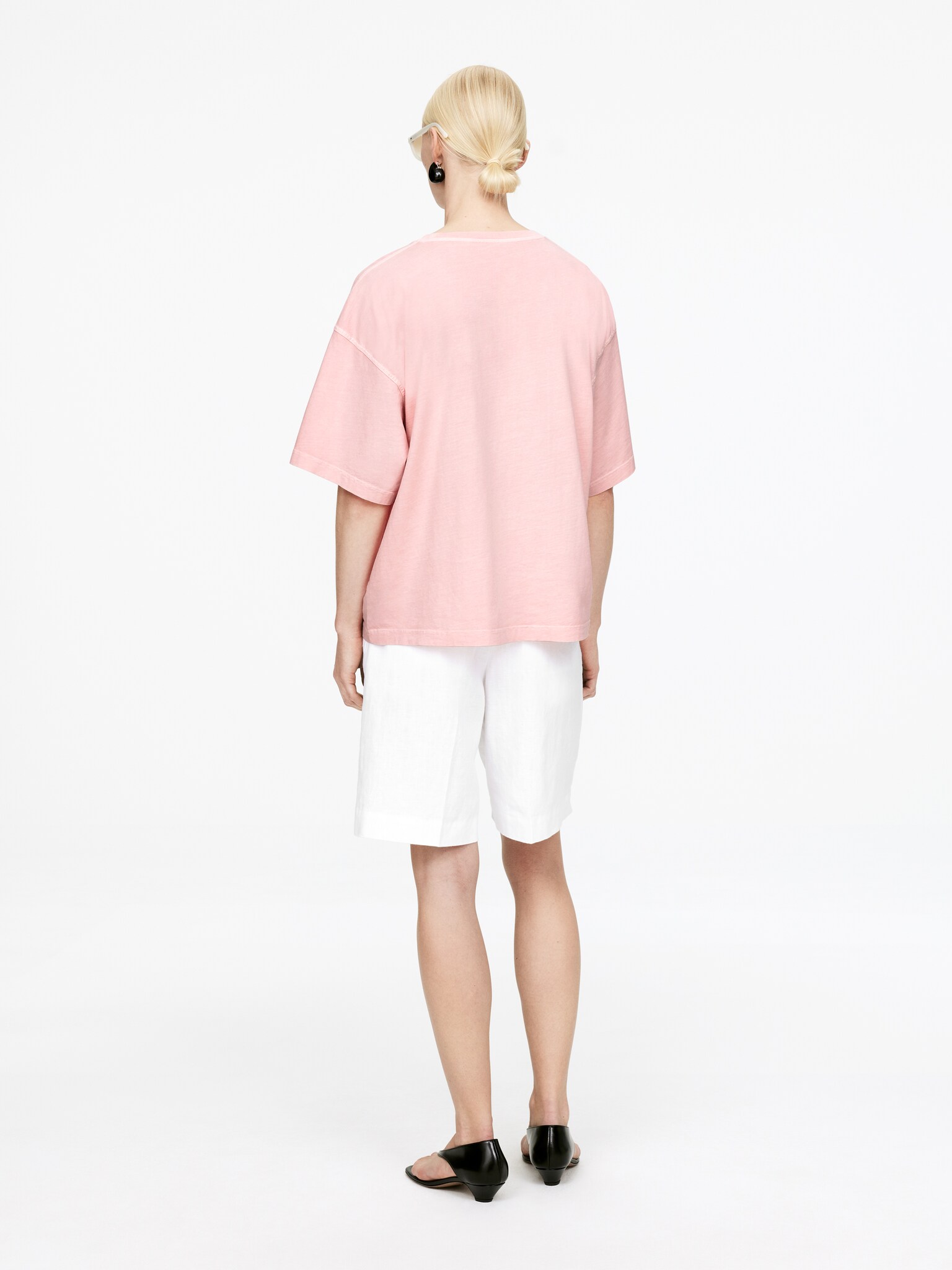 T-shirt en coton - Rose/Vert kaki/Noir/Bleu ciel - 6
