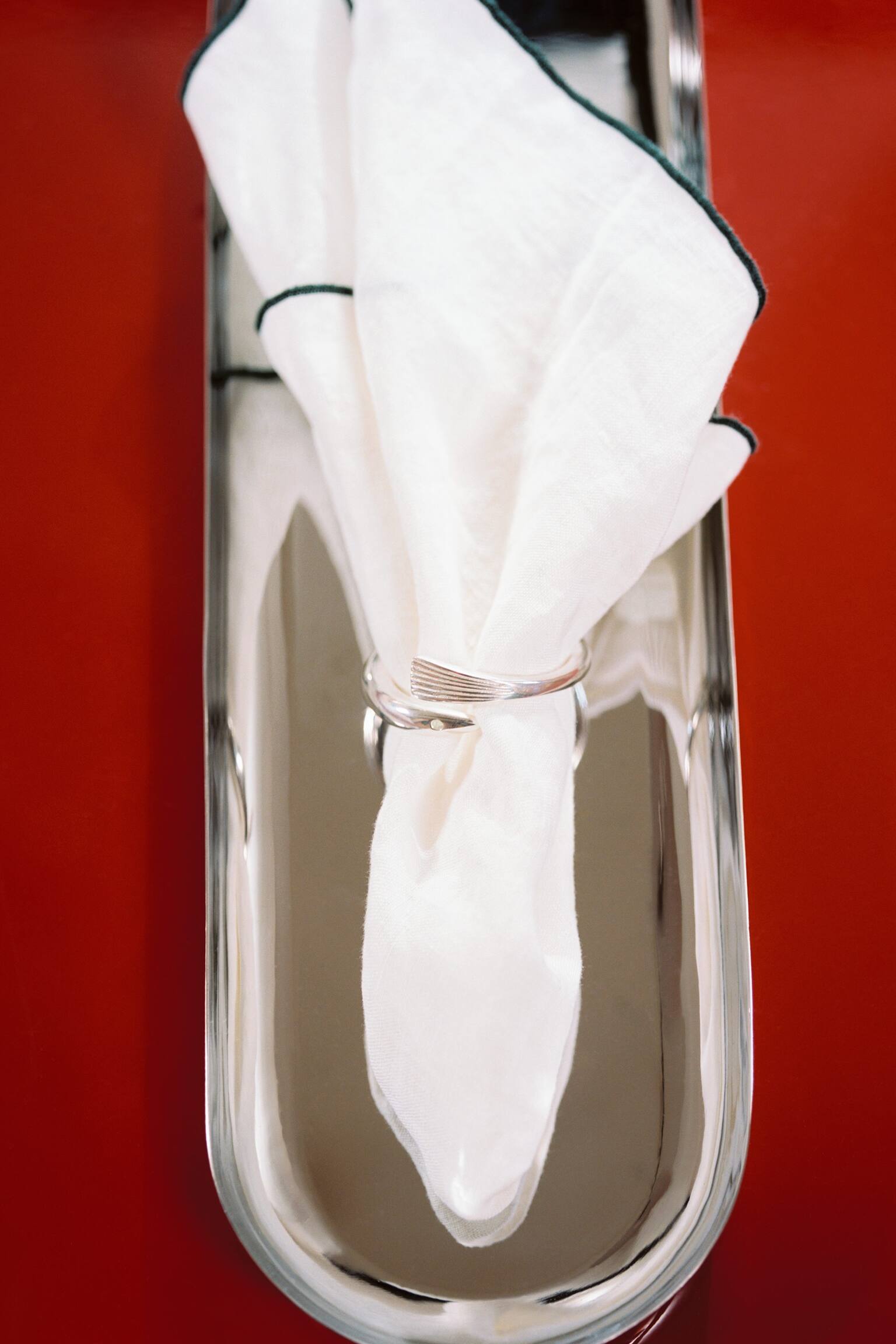 Portatovaglioli placcato argento - Argento - 5