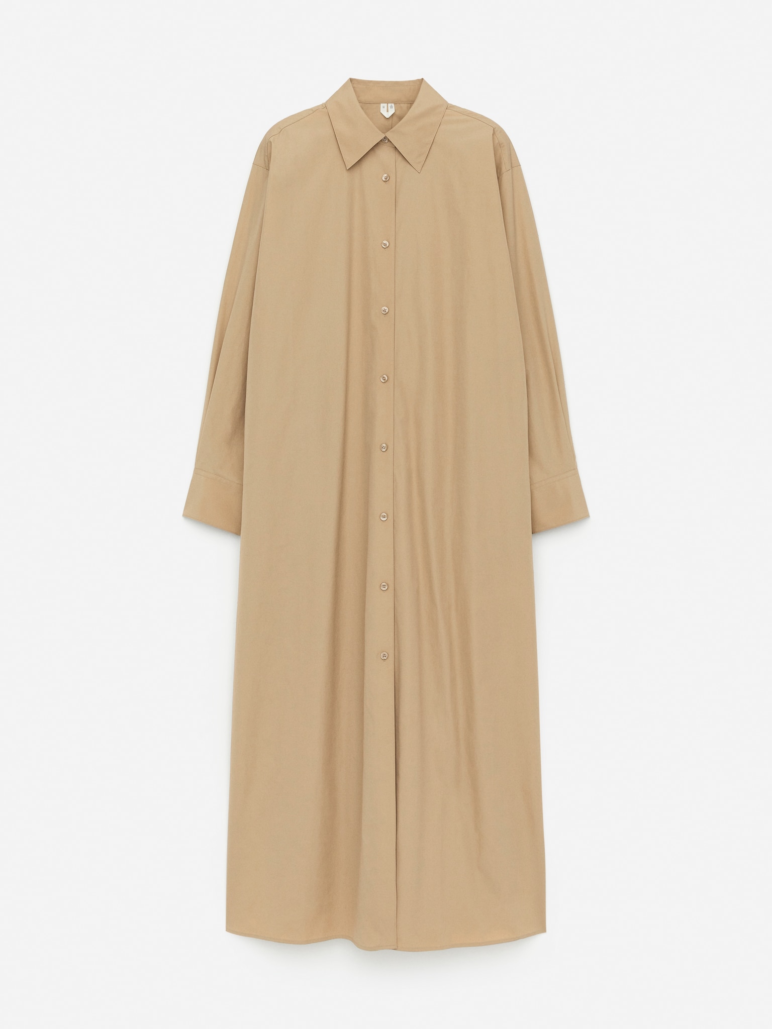 Robe chemise oversize - Beige/Marron foncé/Blanc - 2