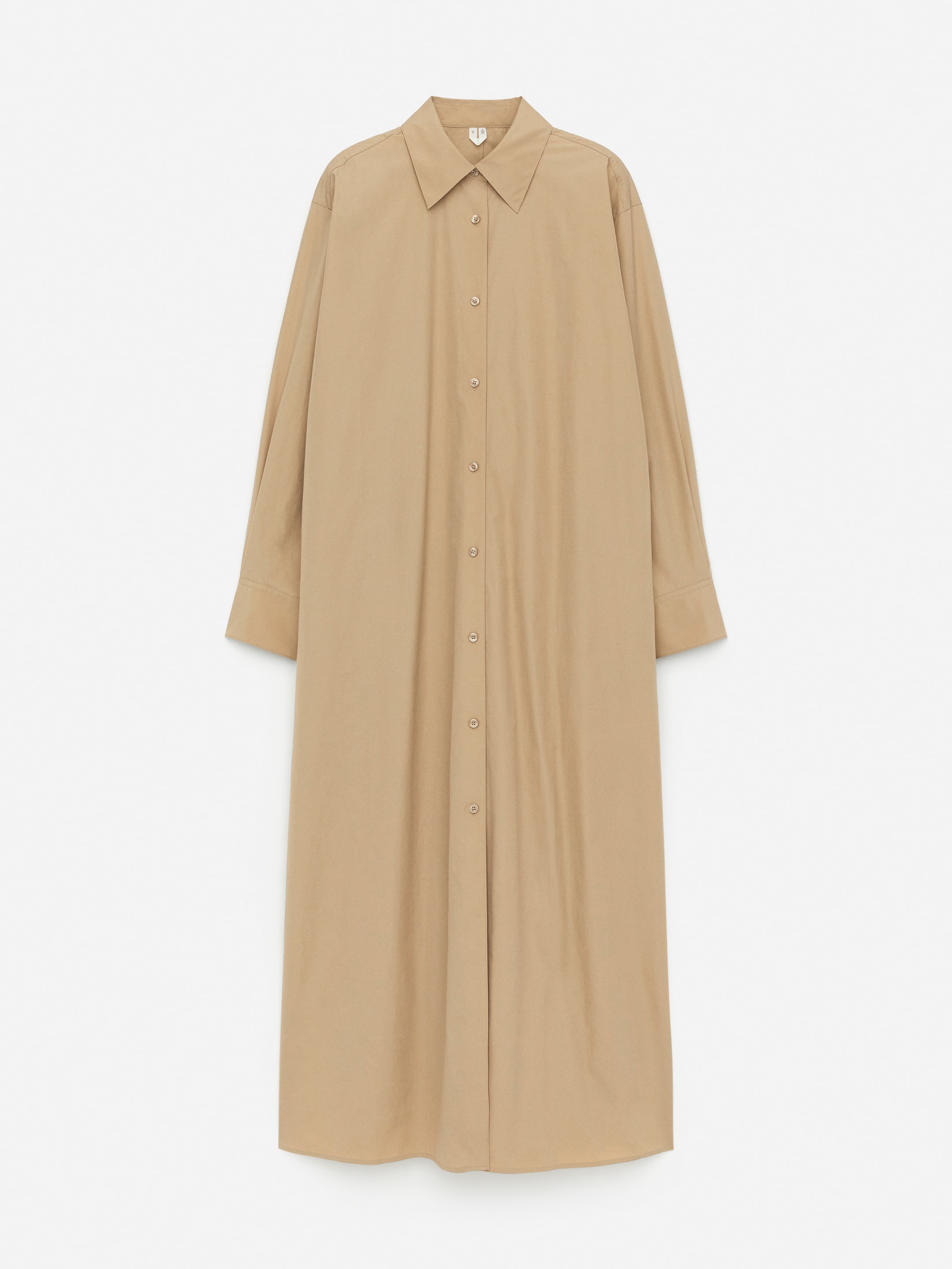 Oversized Shirt Dress - Beige - Oversized - Women - StillMedia/DescriptiveStillLife - 1