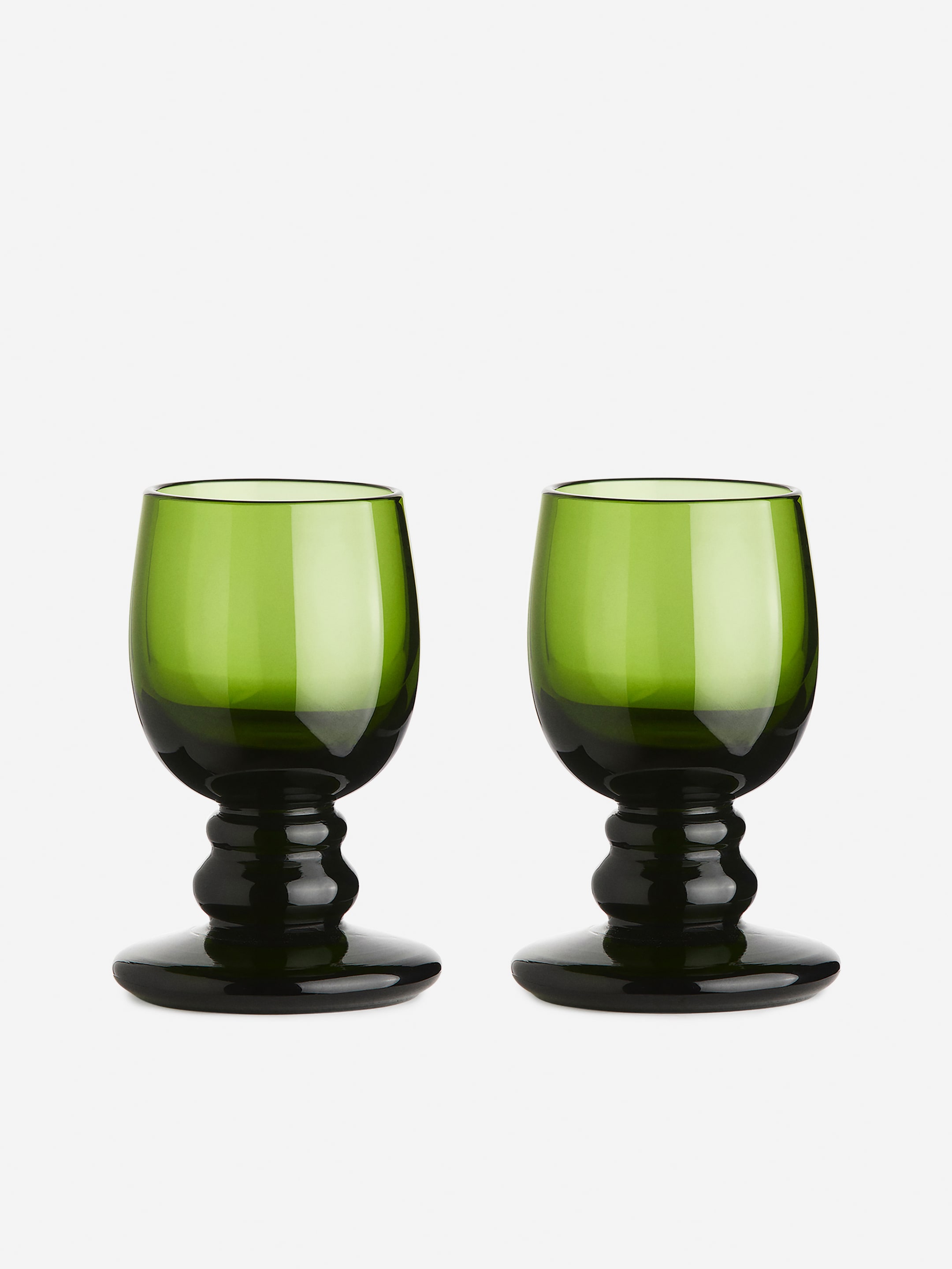 Vis større bilde: Aperitifglass sett med 2 - Grønn - Home All | H&M NO 1
