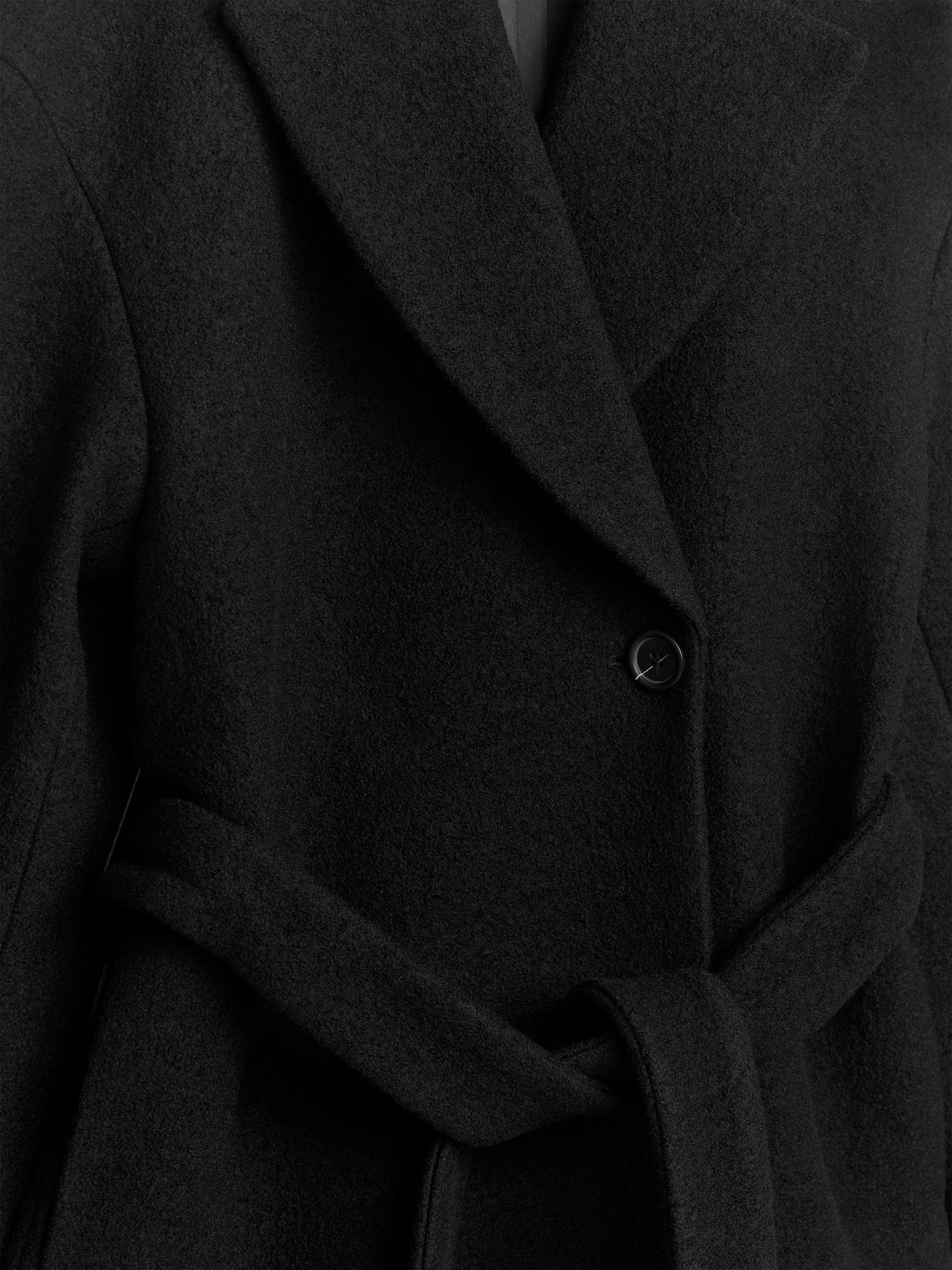View larger image: Bouclé Wool Coat - Black - Ladies | H&M GB 3
