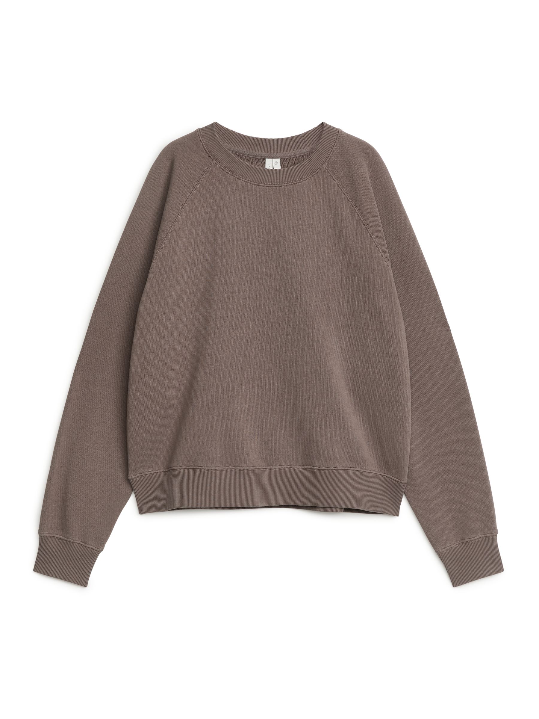 Soft French Terry Sweatshirt - Dark Mole - Loose fit - Women - StillMedia/DescriptiveStillLife - 1