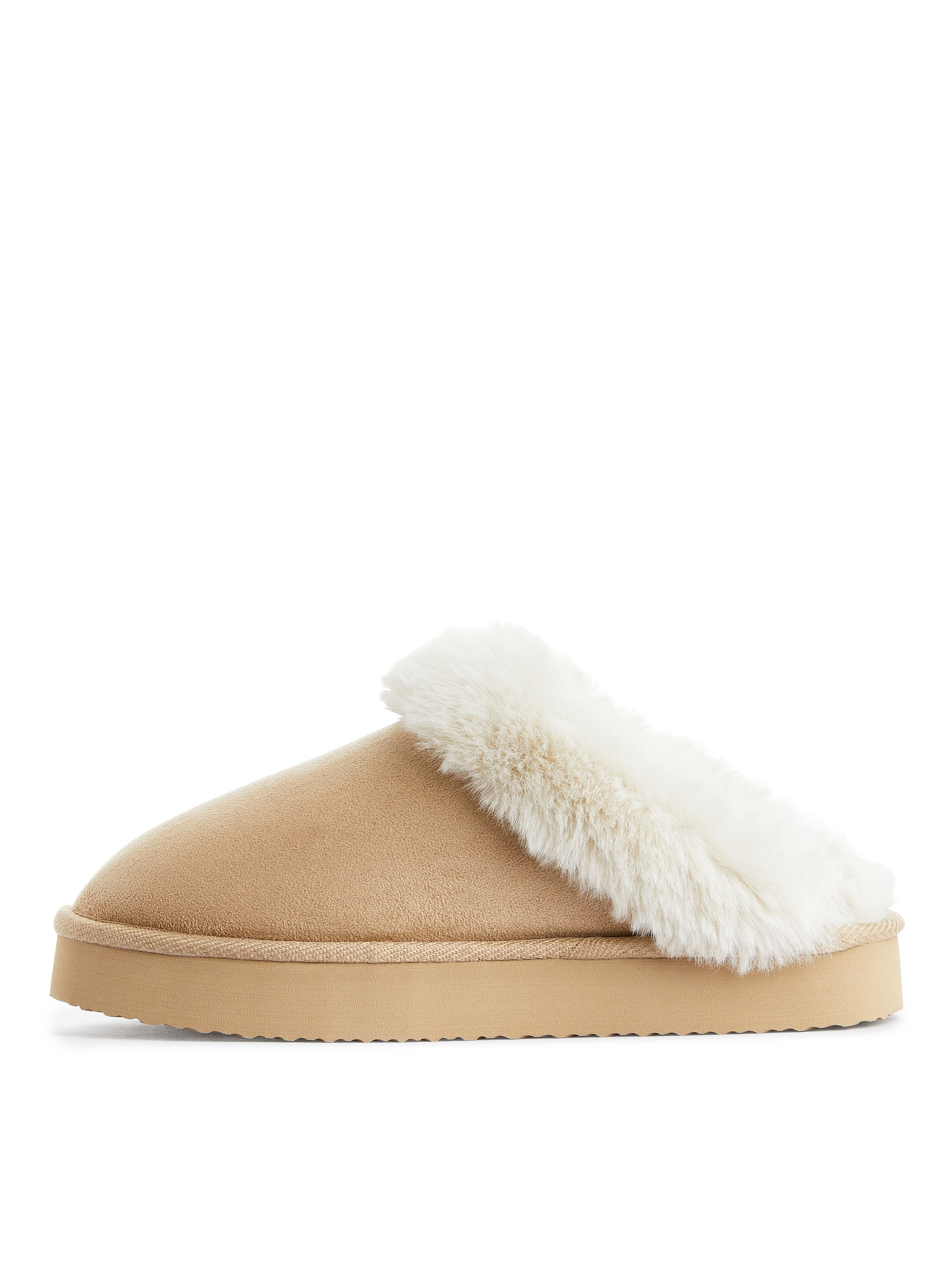 Grotere afbeelding bekijken: Pantoffels met imitatiebont - Beige - DAMES | H&M NL 3