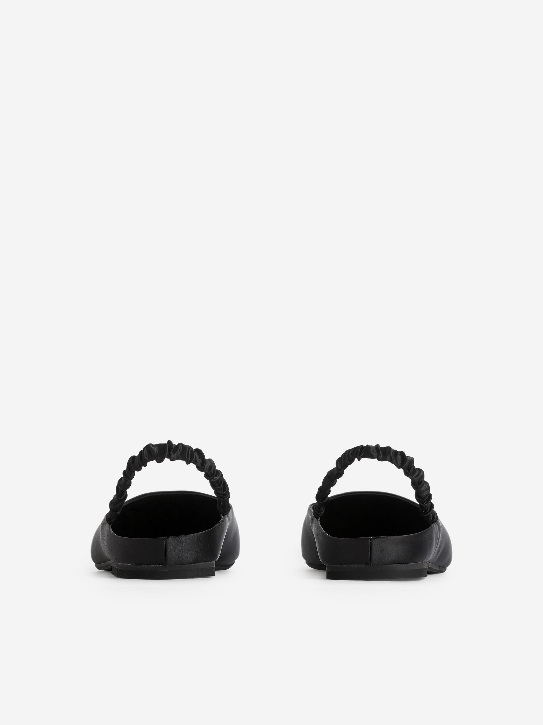 Slingback Satin Flats - Black - Women - StillMedia/DescriptiveStillLife - 5
